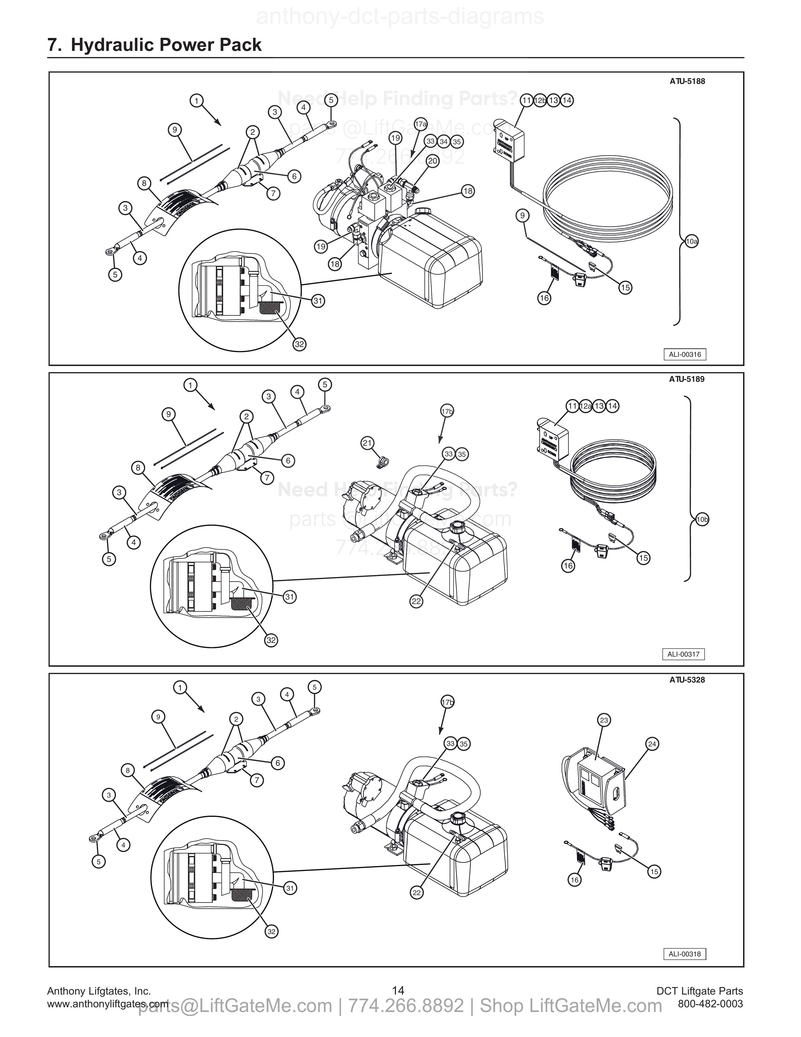 7. Hydraulic Power Pack diagram