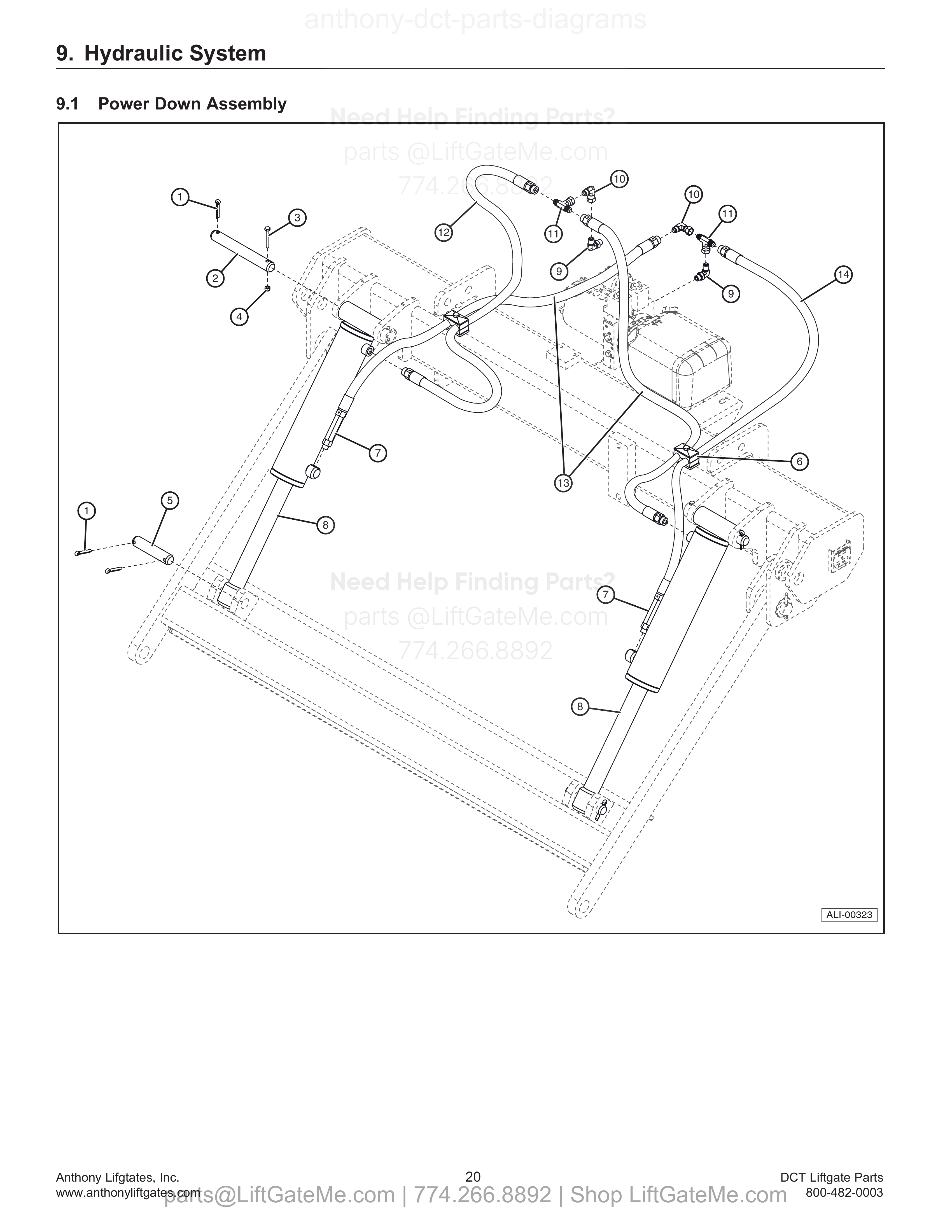 9.1 Power Down Assembly diagram