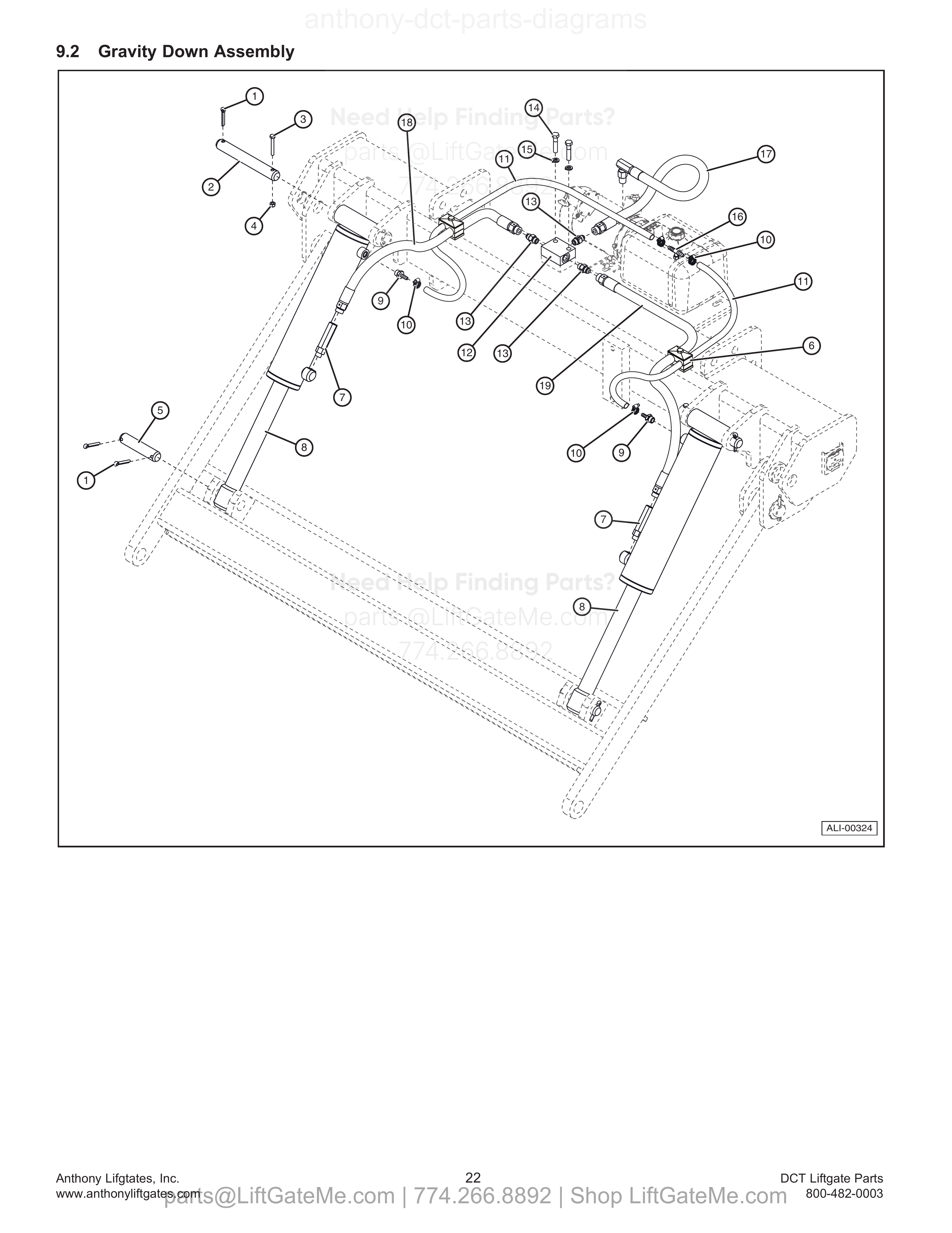 9.2 Gravity Down Assembly diagram