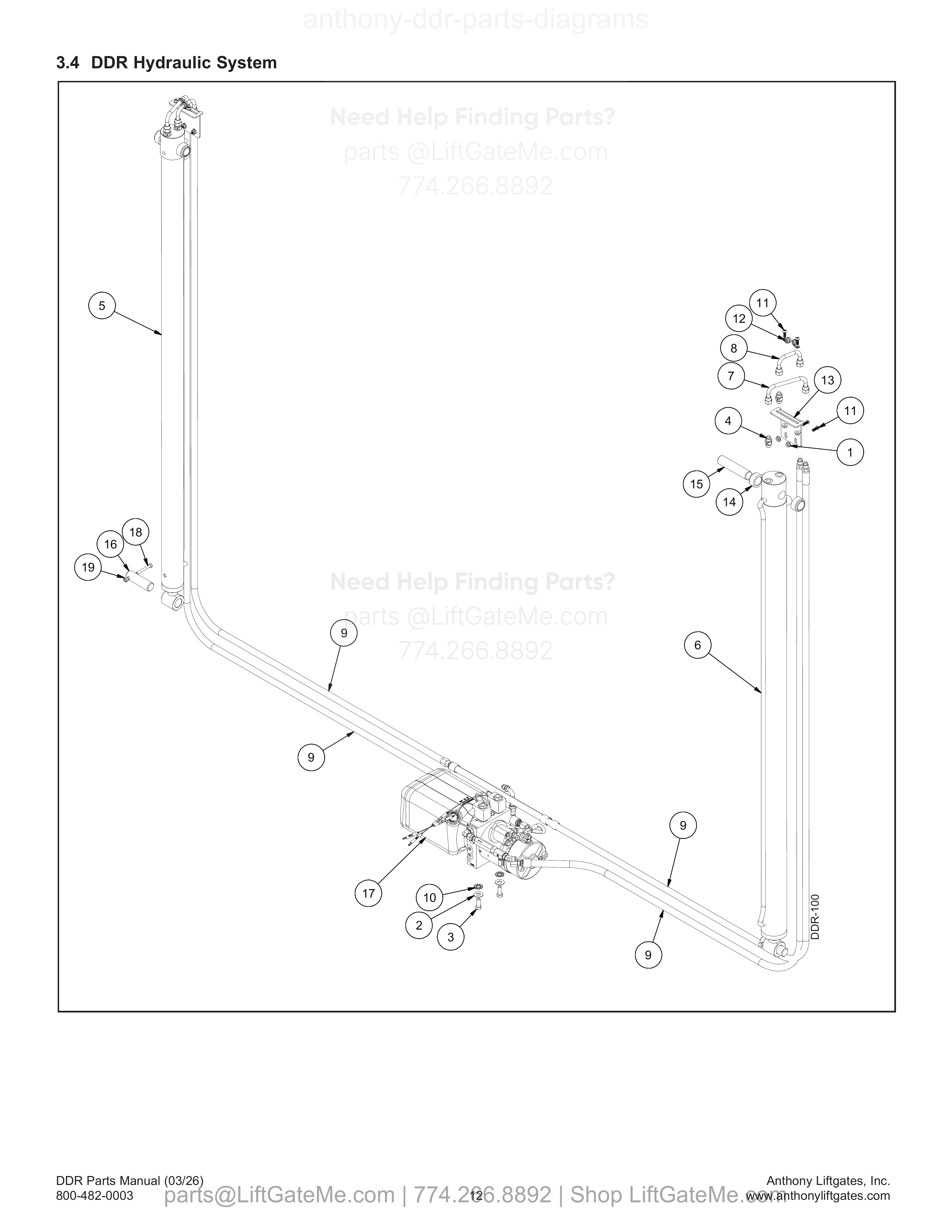 3.4 DDR Hydraulic System diagram