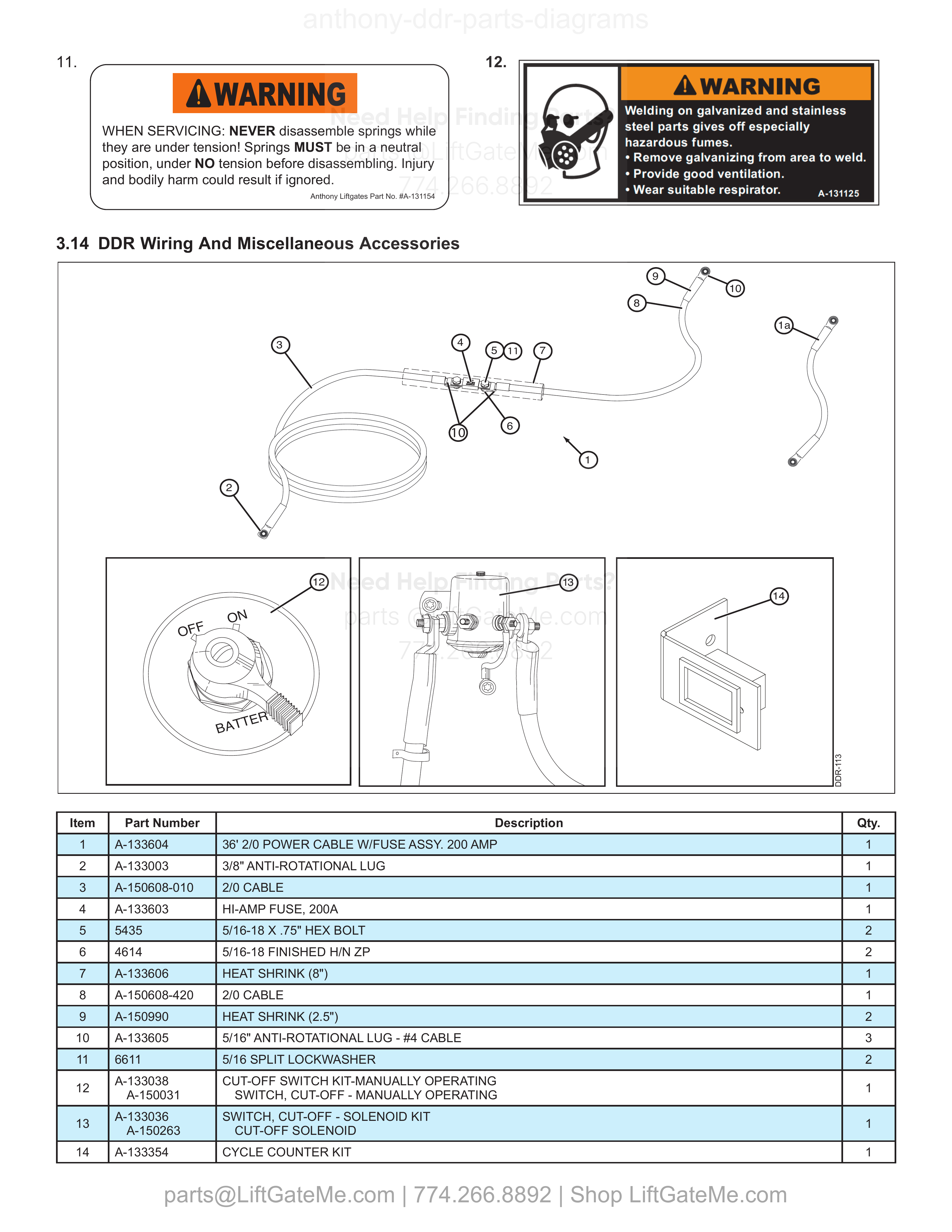 3.14 DDR Wiring And Miscellaneous Accessories diagram