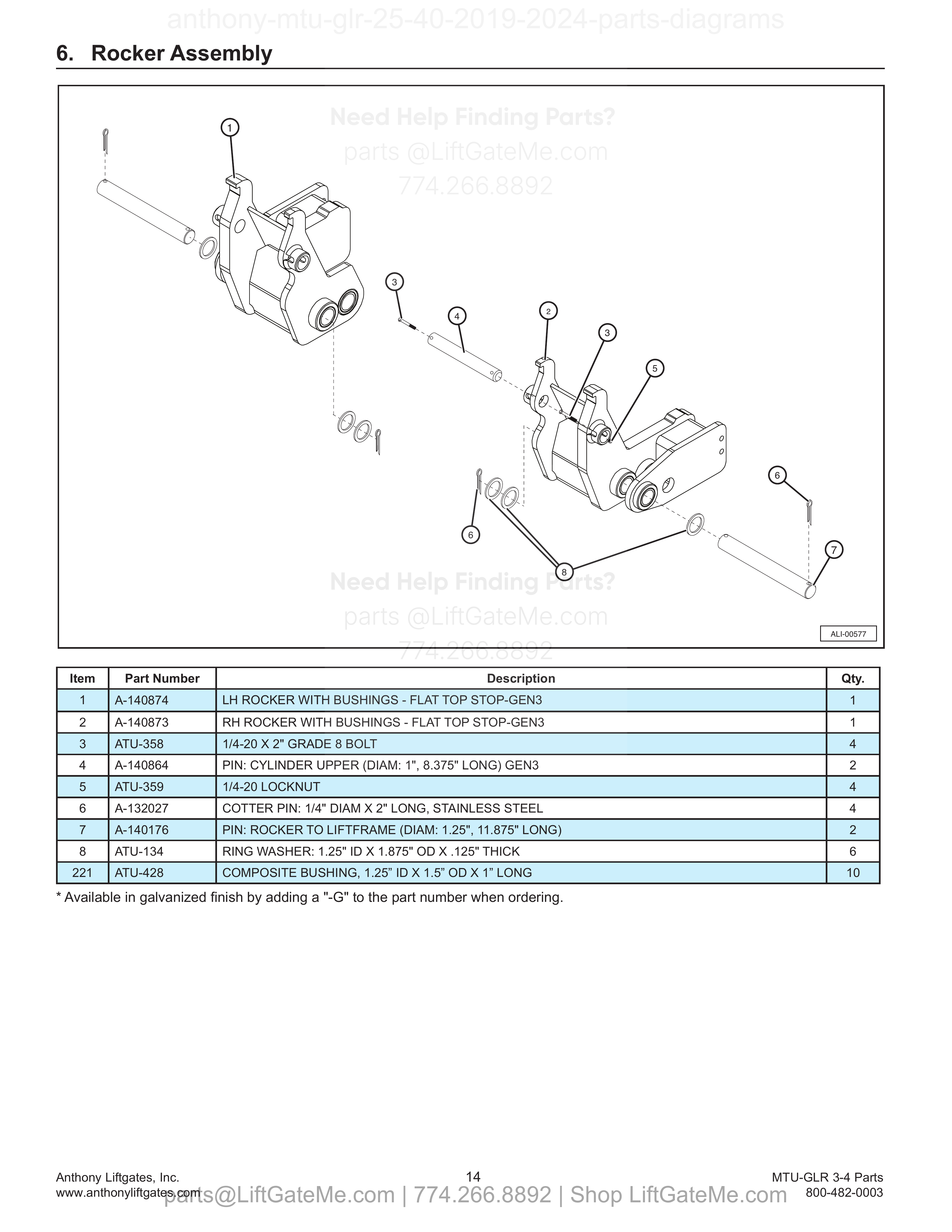 Rocker Assembly diagram