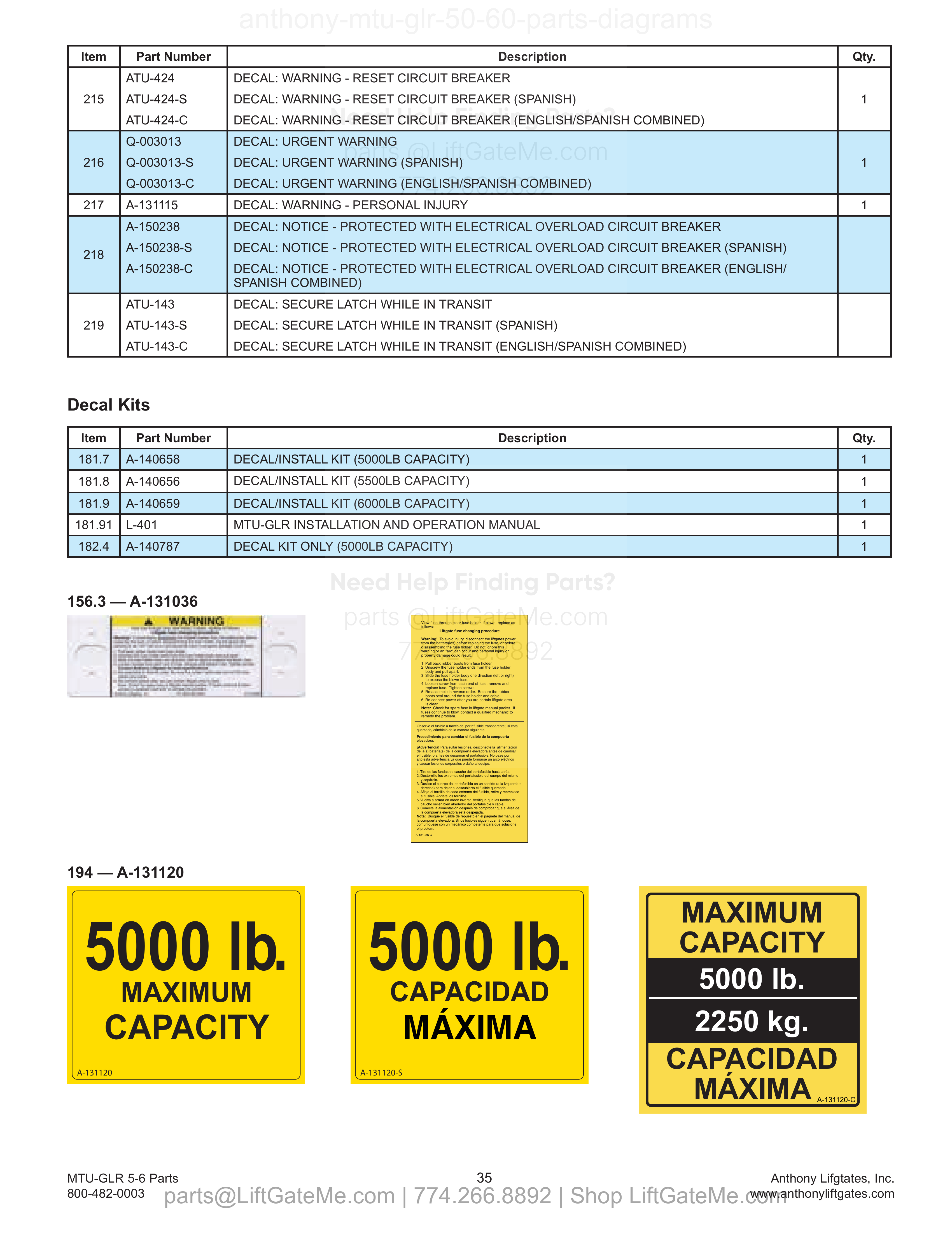 13. Safety and Instructional Decals diagram