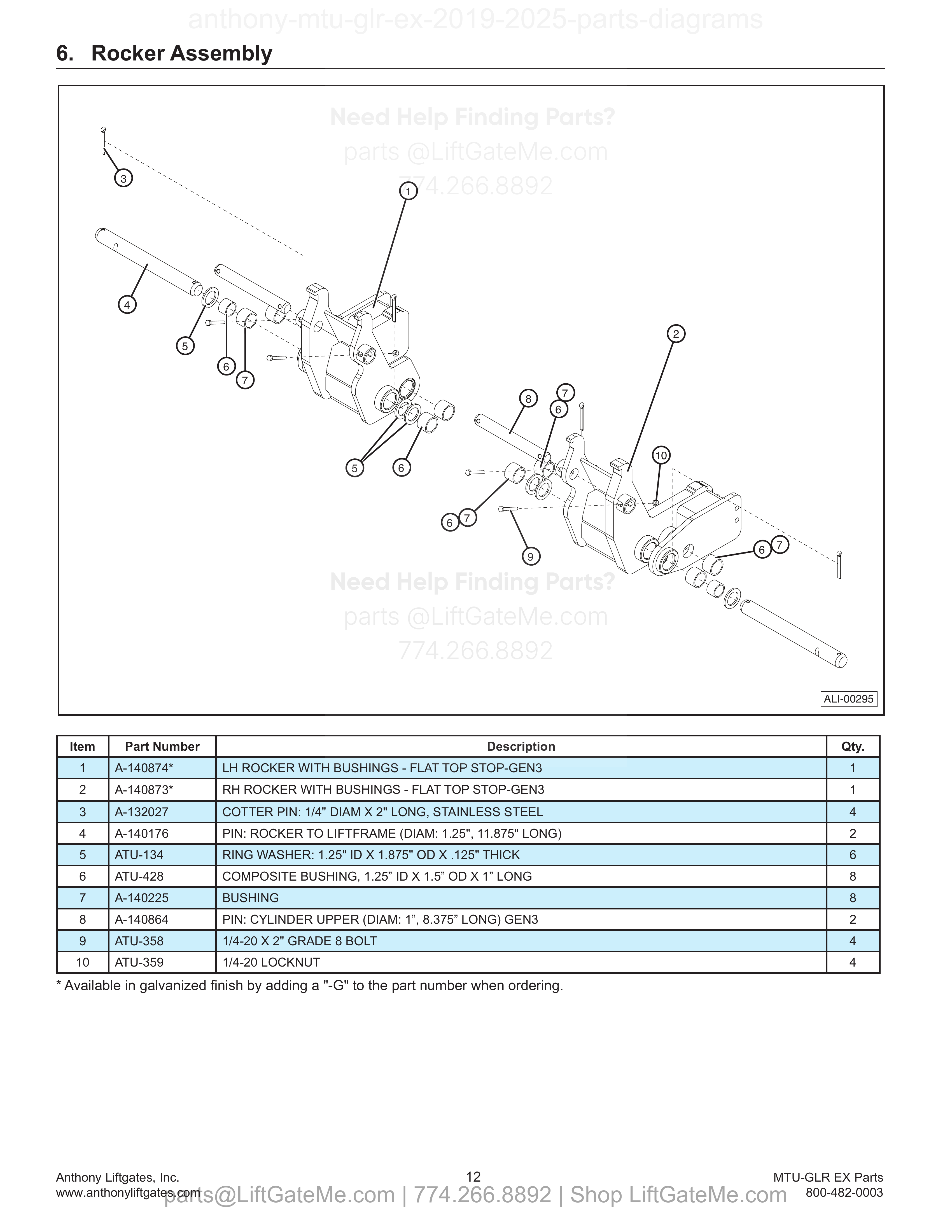 Rocker Assembly diagram