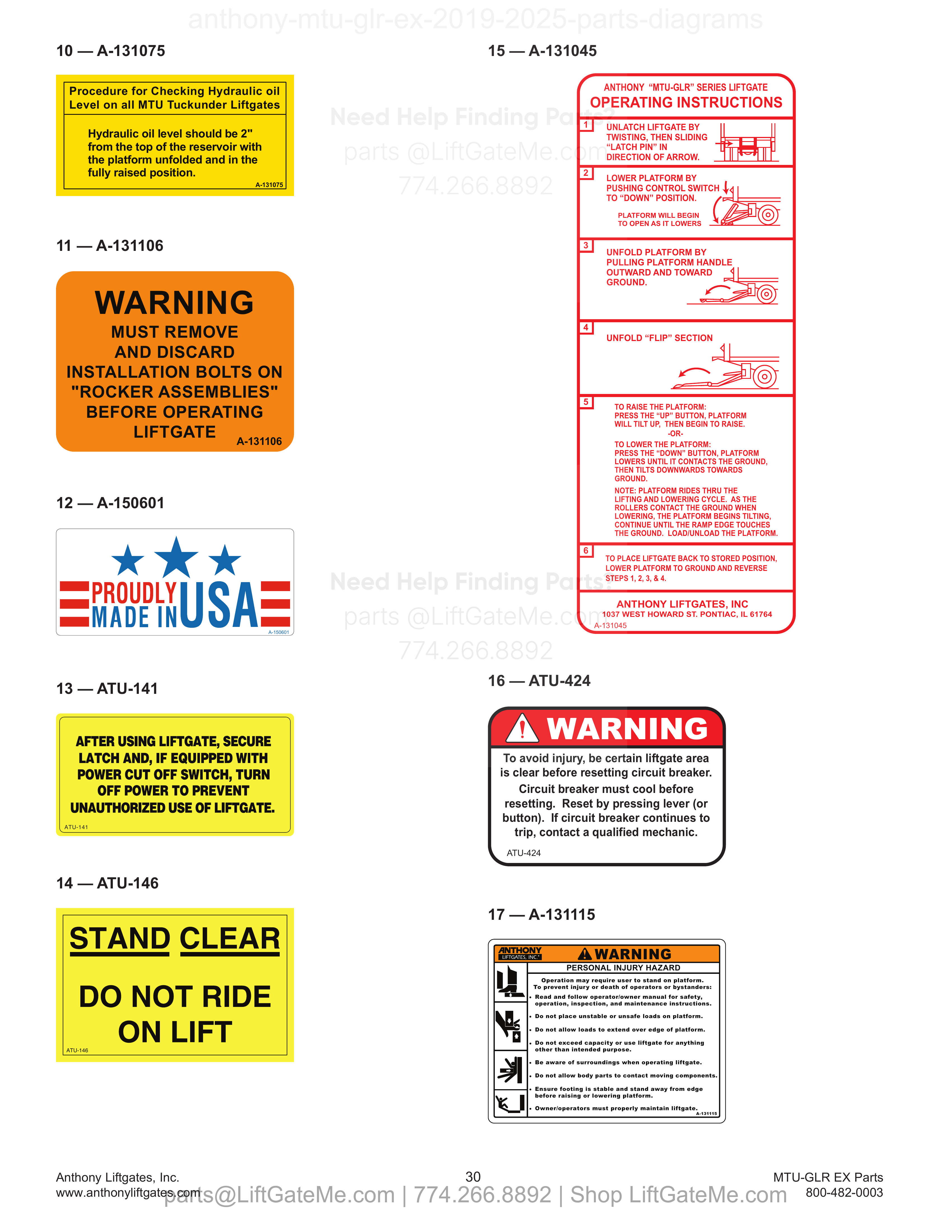 Decals diagram