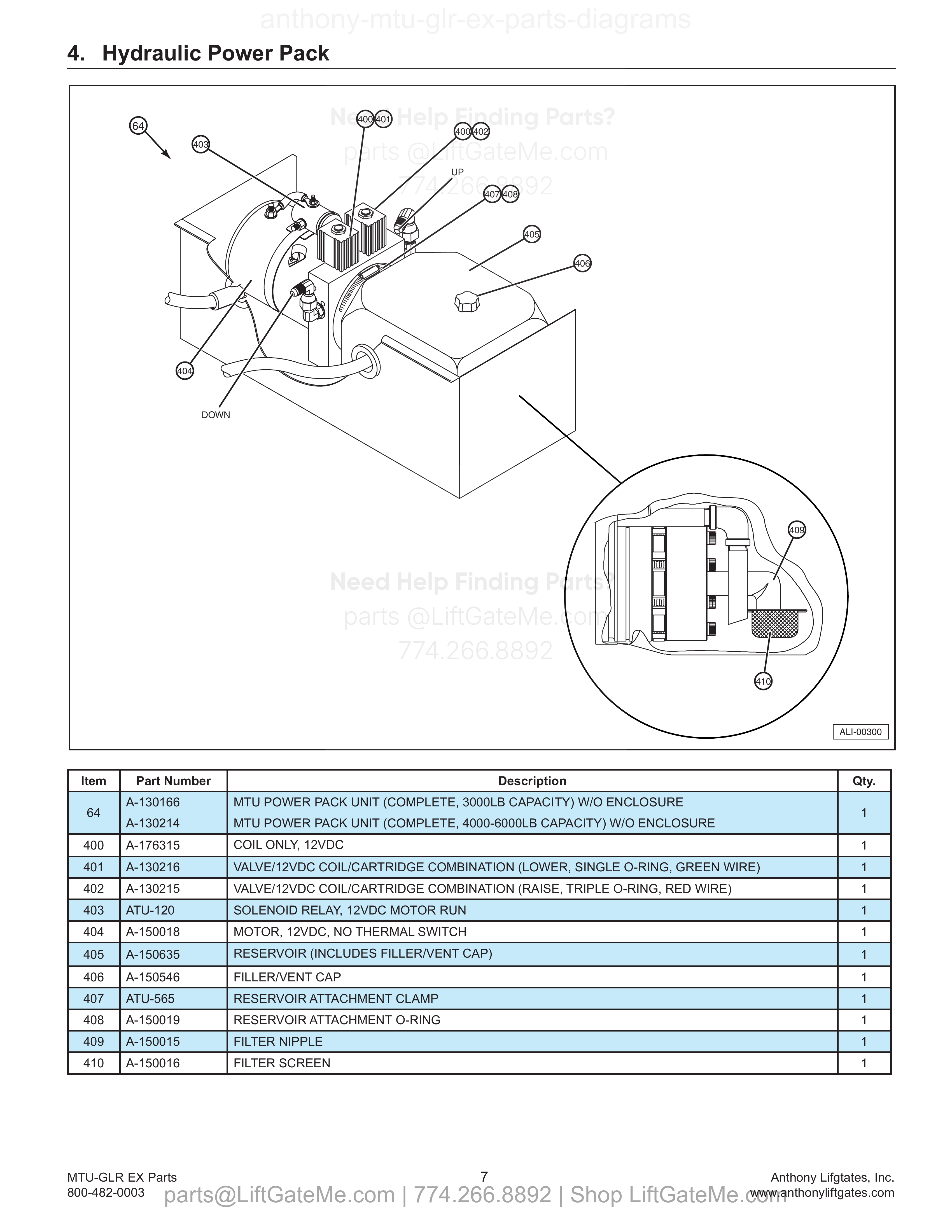 Hydraulic Power Pack diagram