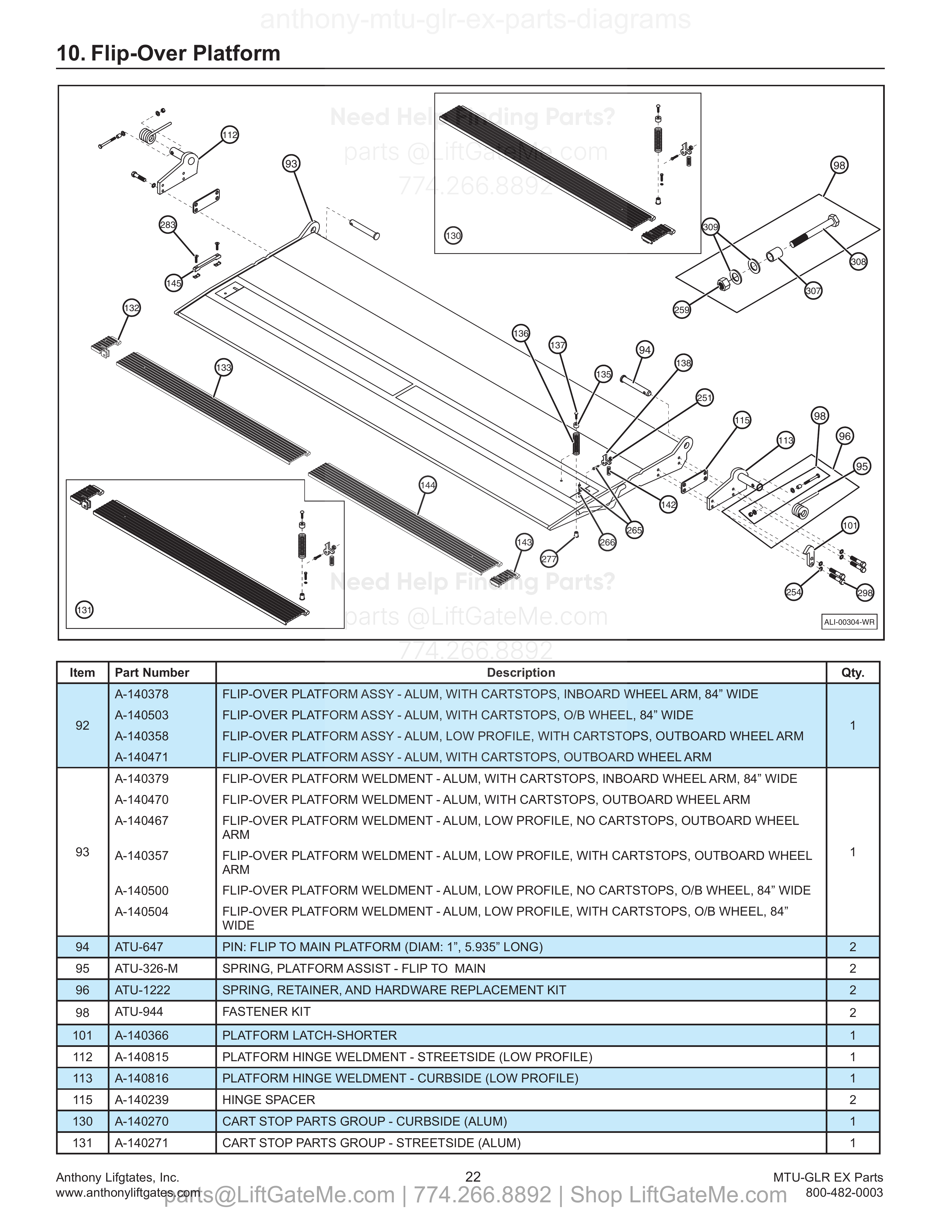 10. Flip-Over Platform diagram