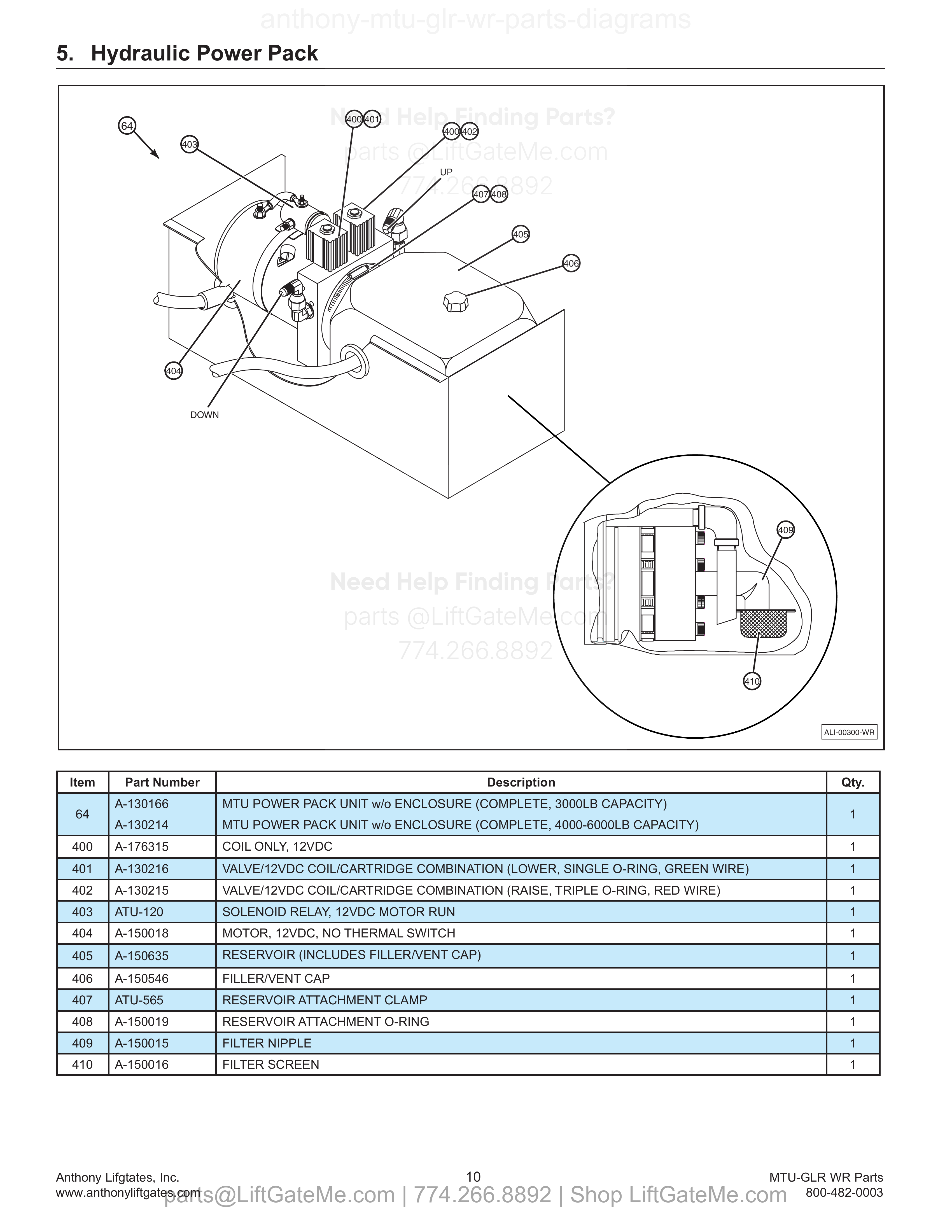 Hydraulic Power Pack diagram