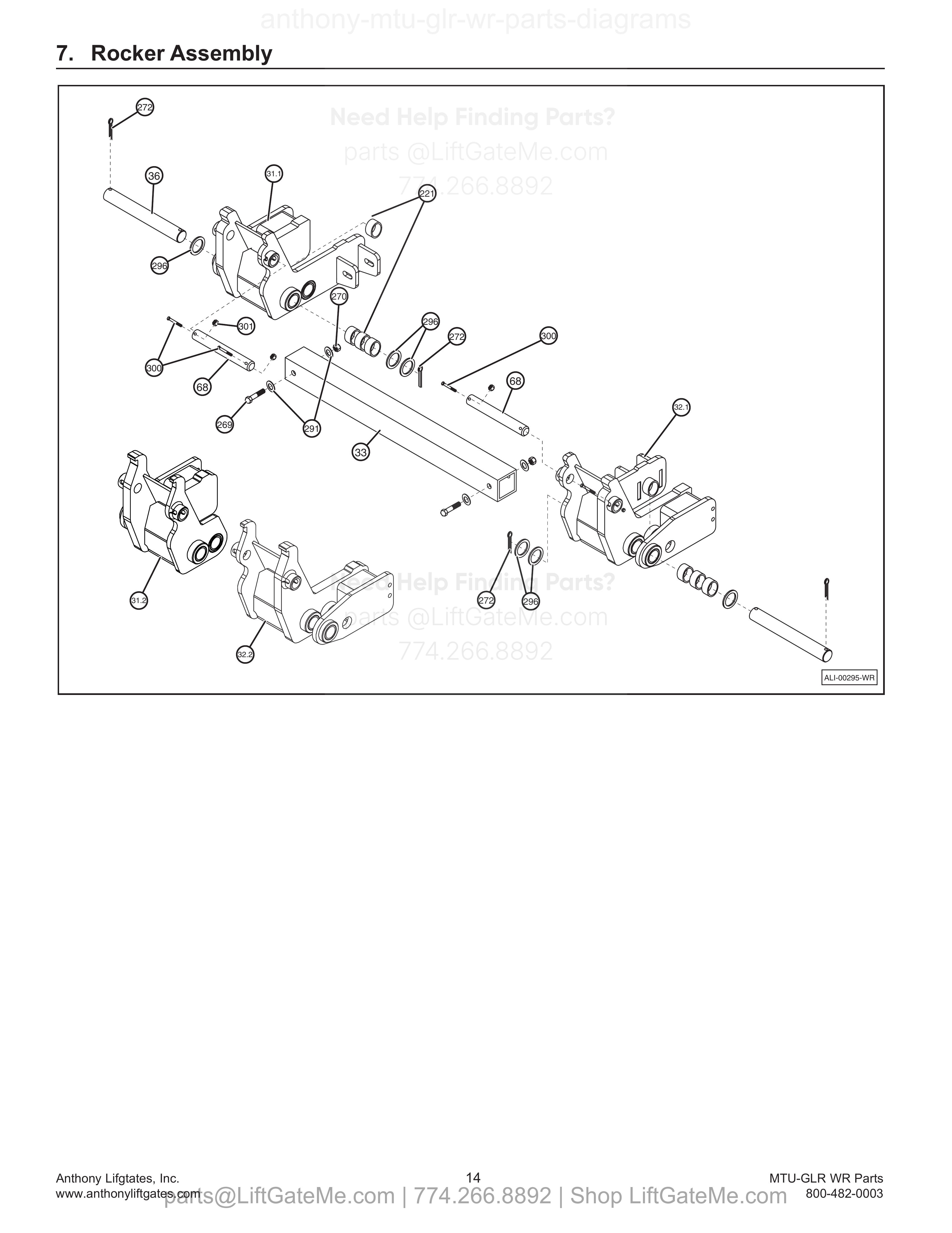 7. Rocker Assembly diagram