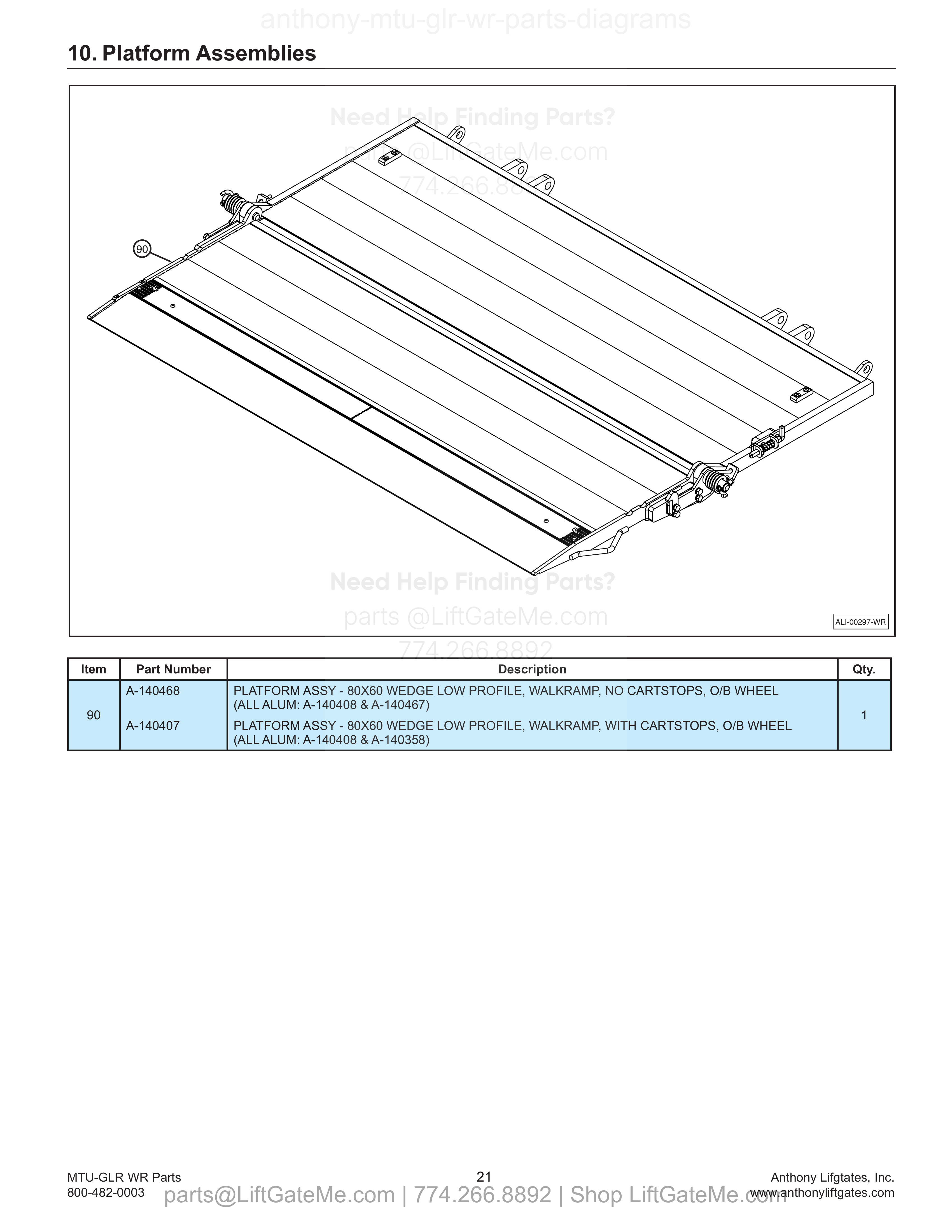 10. Platform Assemblies diagram