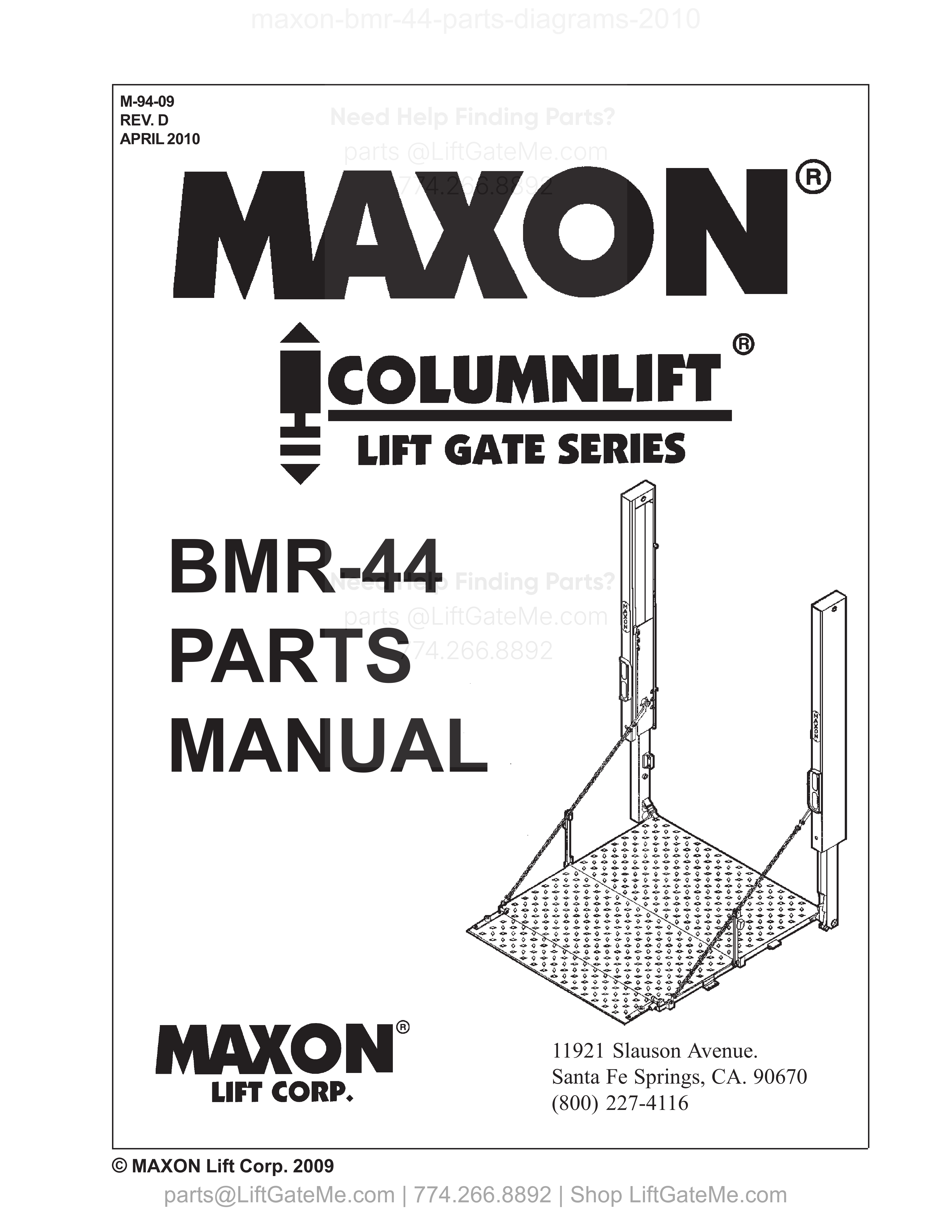 OEM manual reference cover