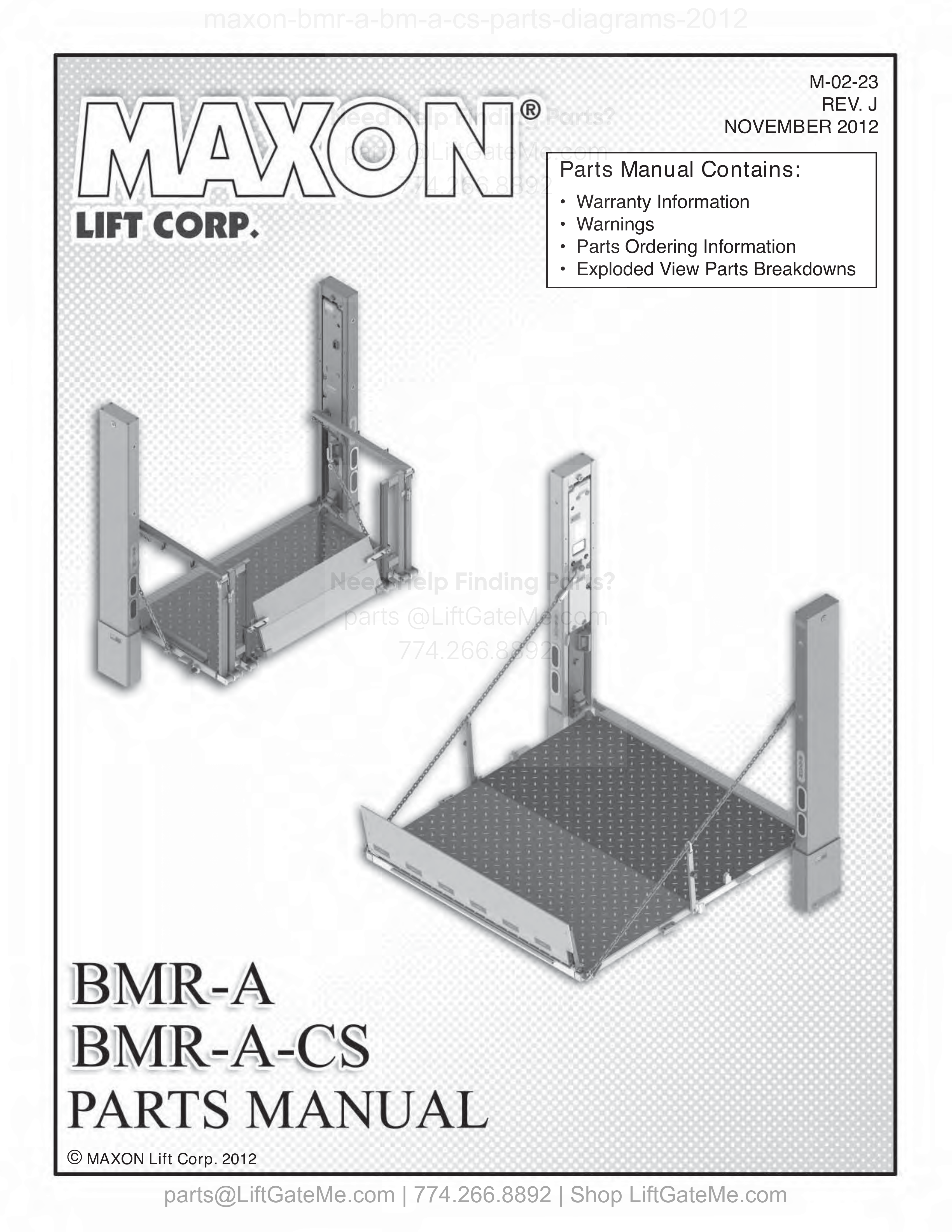 OEM manual reference cover