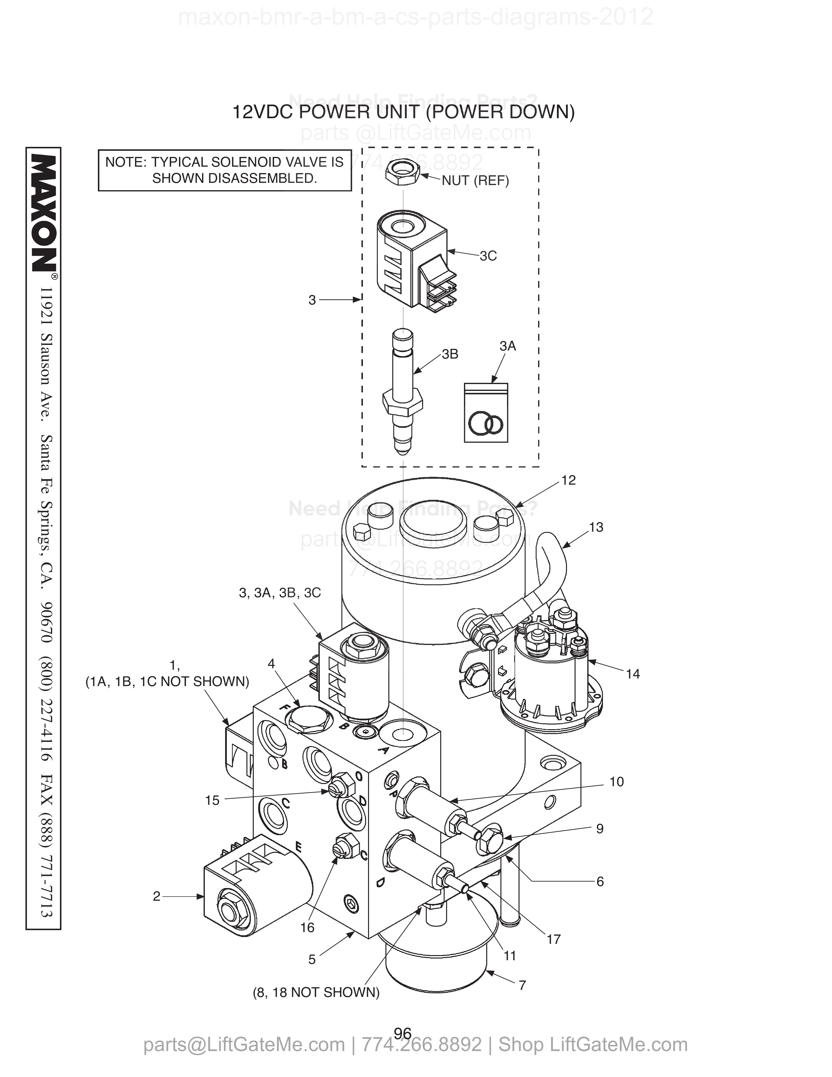12VDC POWER UNIT (POWER DOWN) diagram
