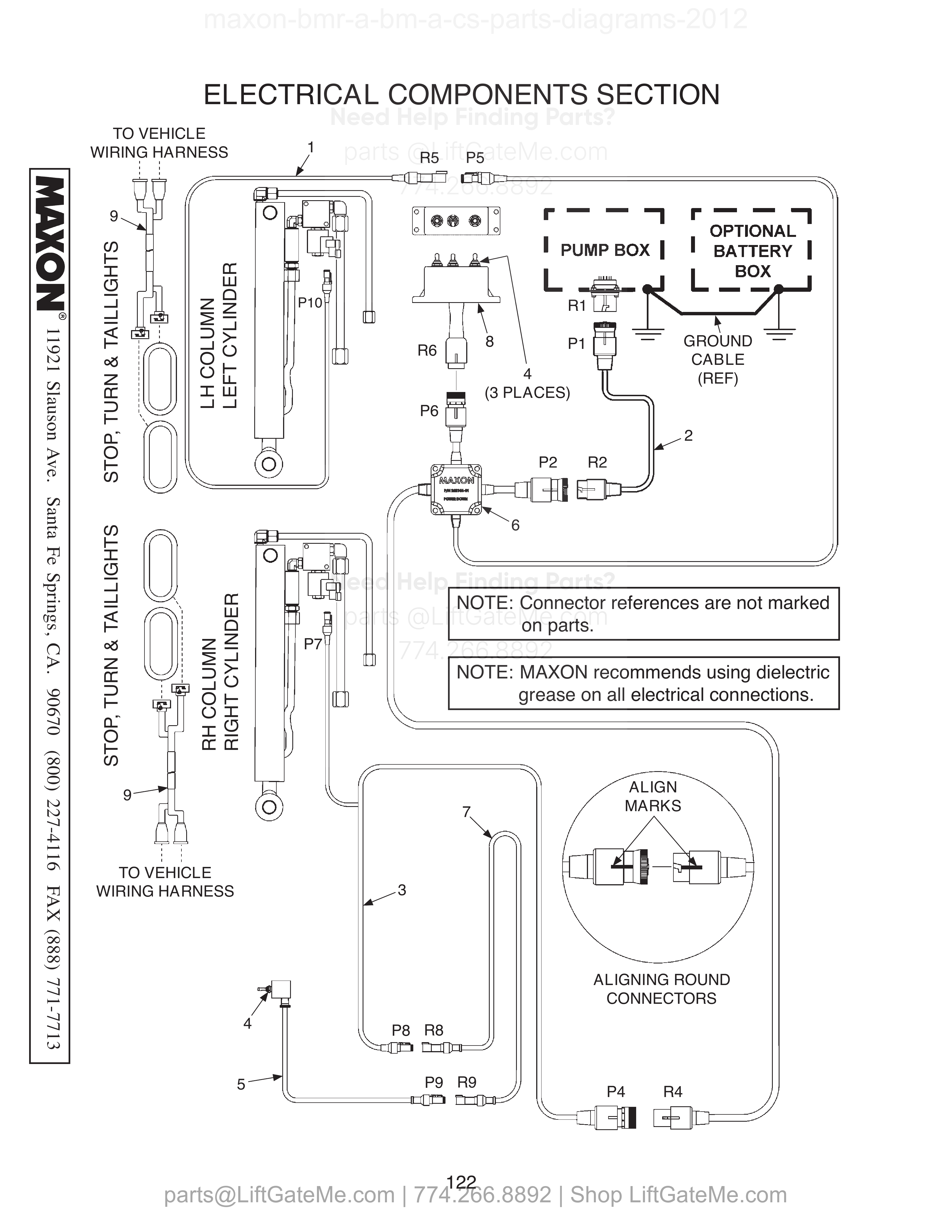 Electrical Components Section diagram