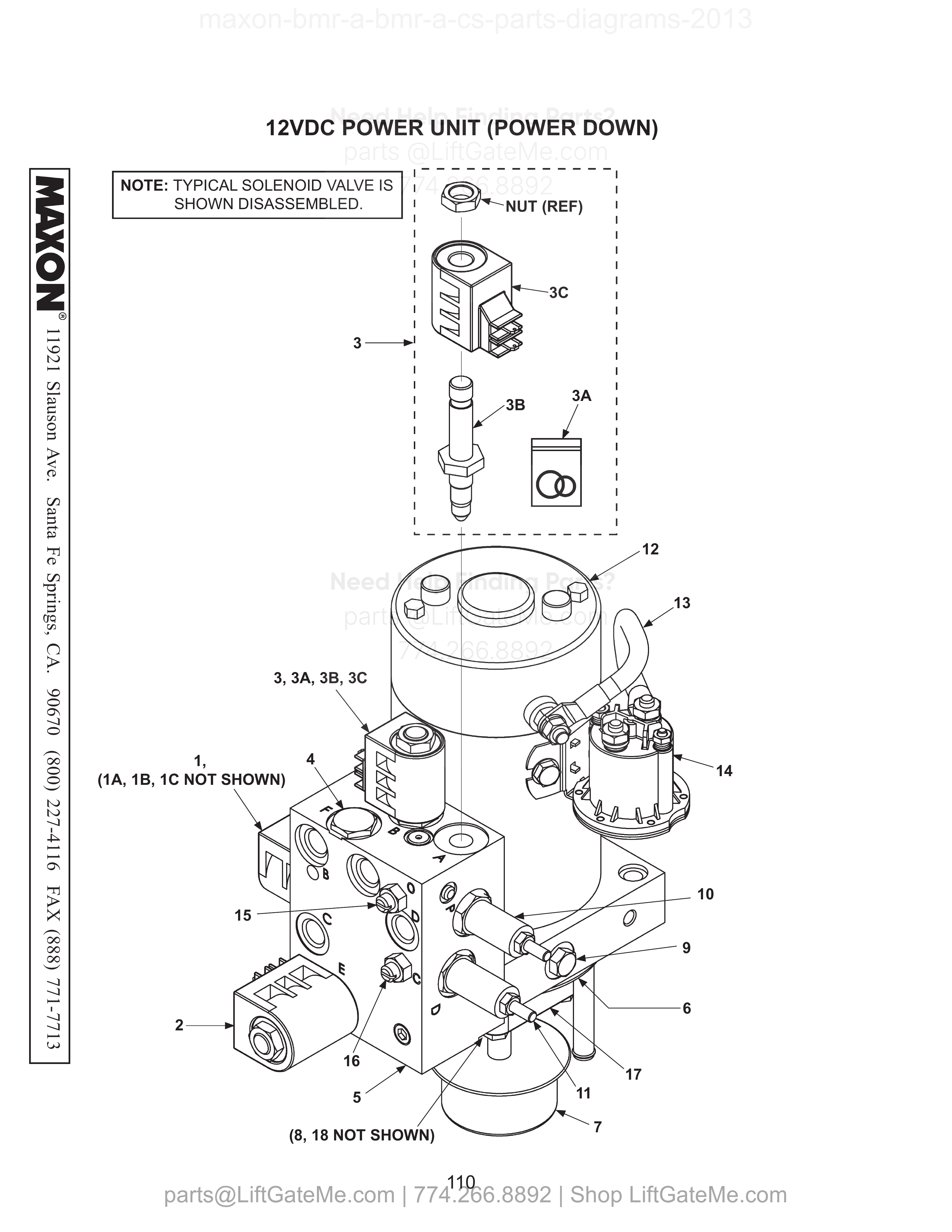 12VDC POWER UNIT (POWER DOWN) diagram