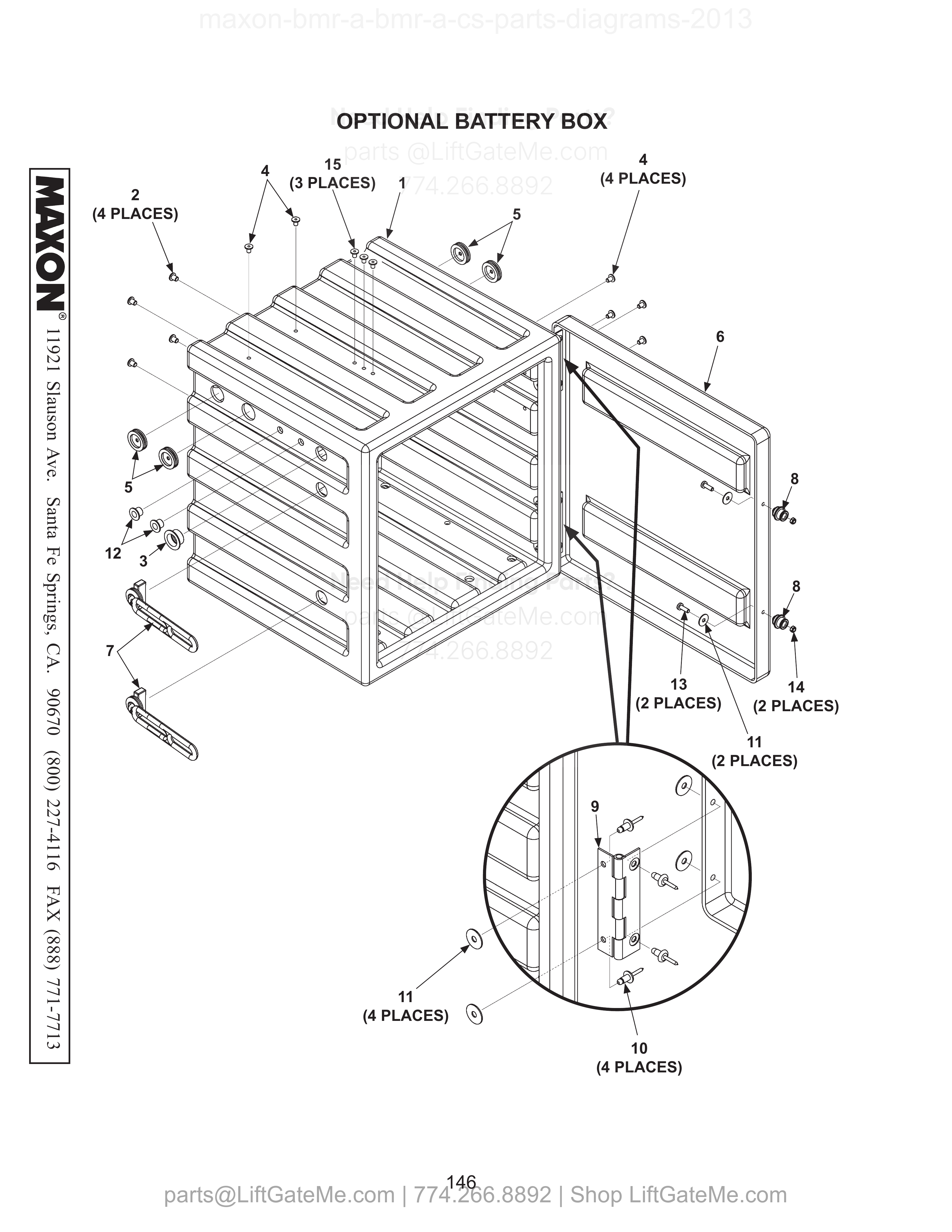 OPTIONAL BATTERY BOX diagram