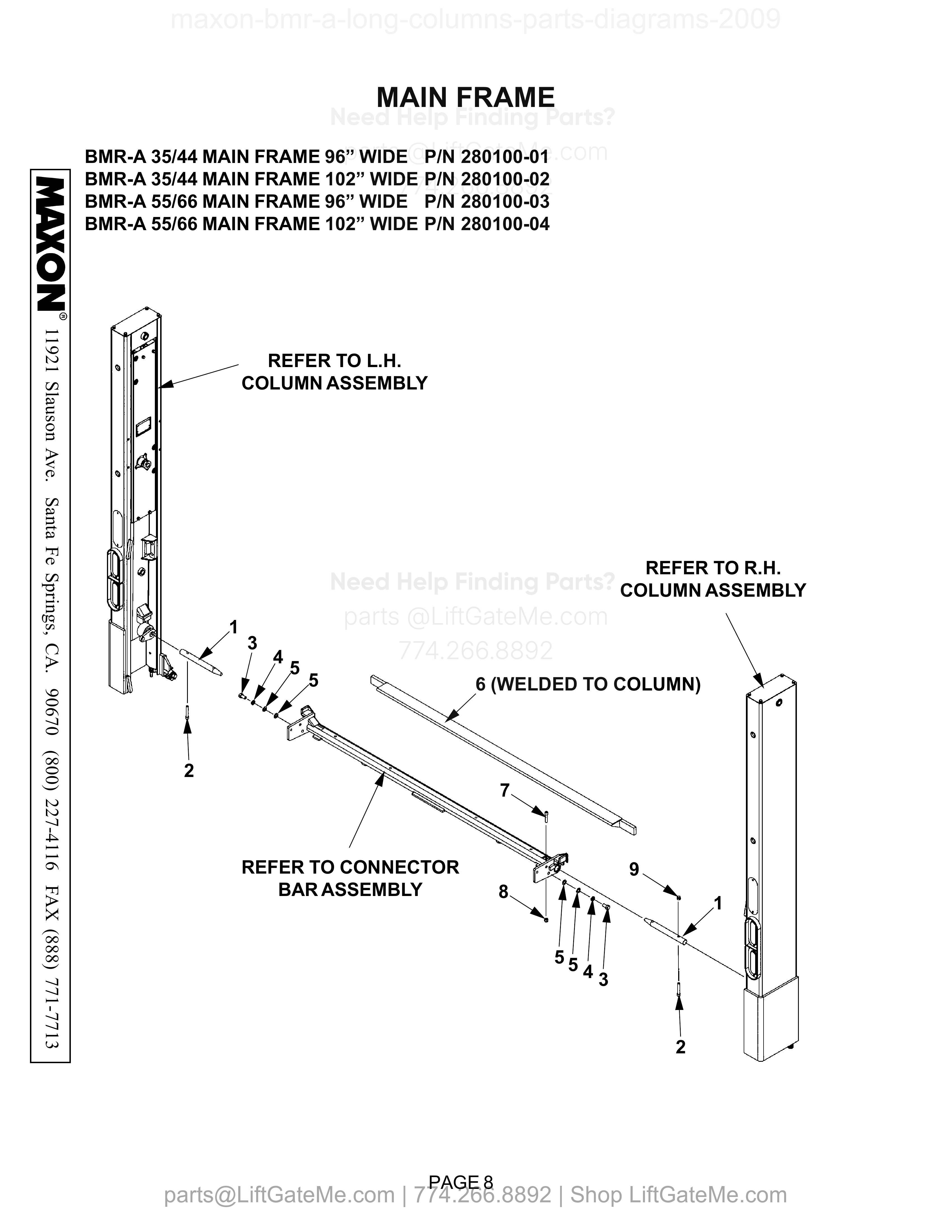 MAIN FRAME diagram