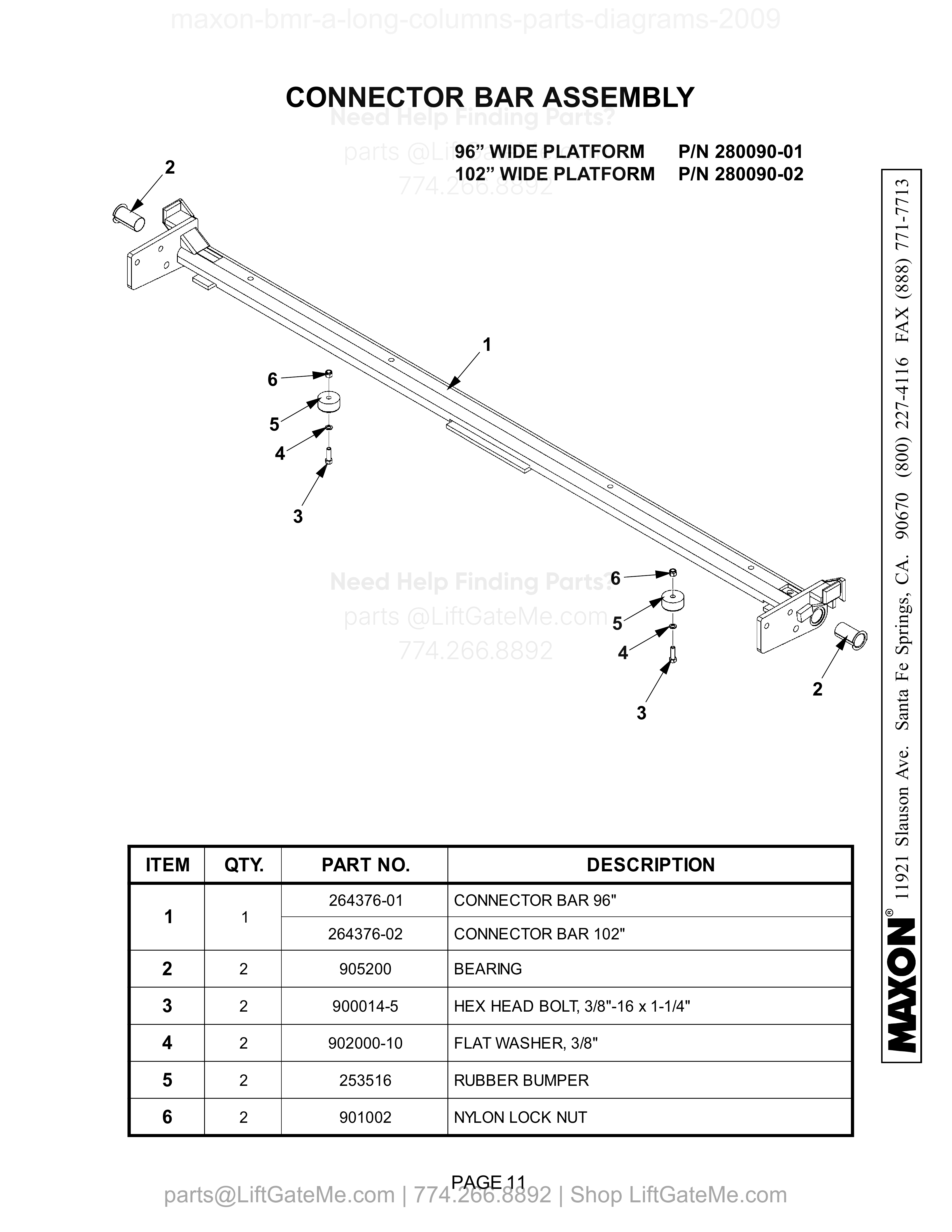 CONNECTOR BAR ASSEMBLY diagram