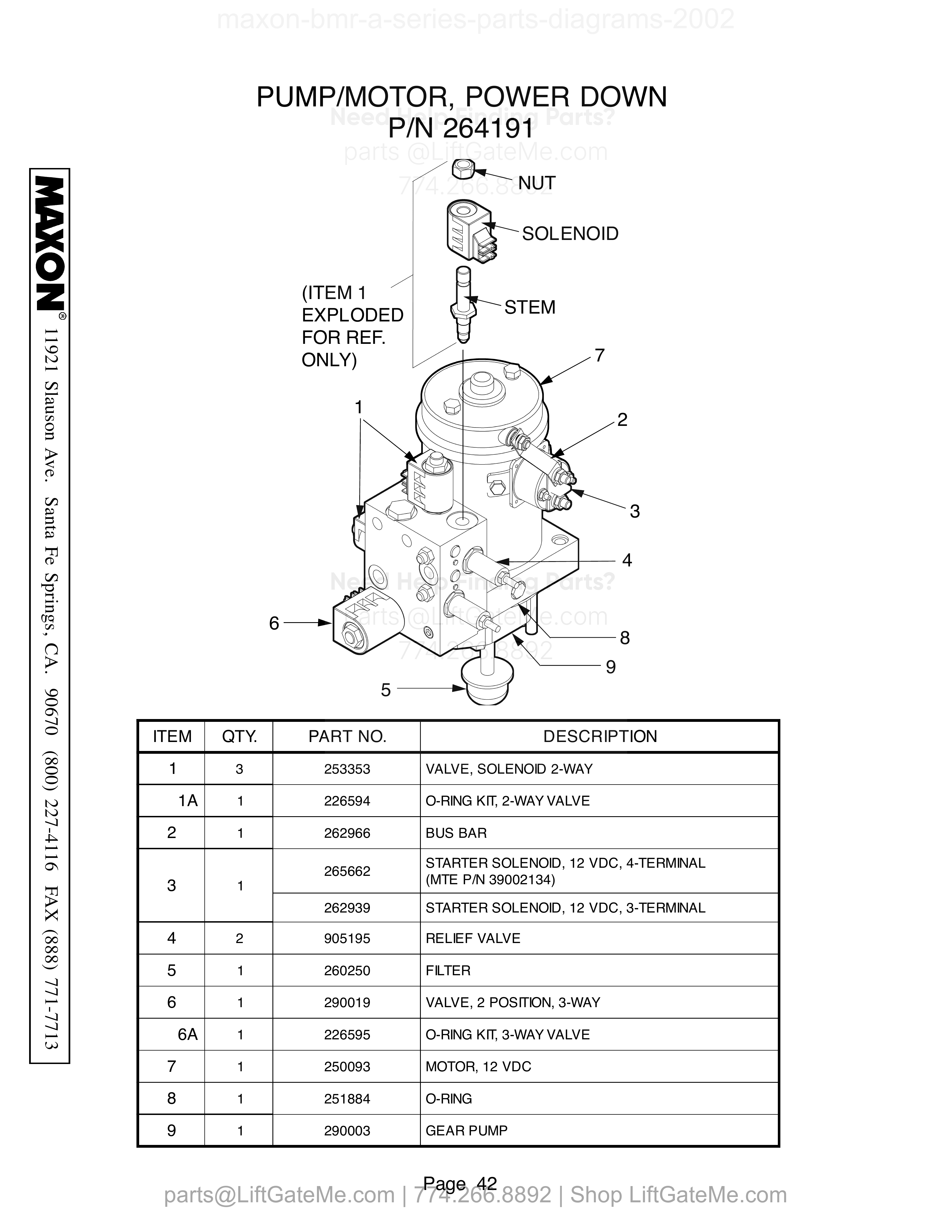 PUMP/MOTOR, POWER DOWN diagram