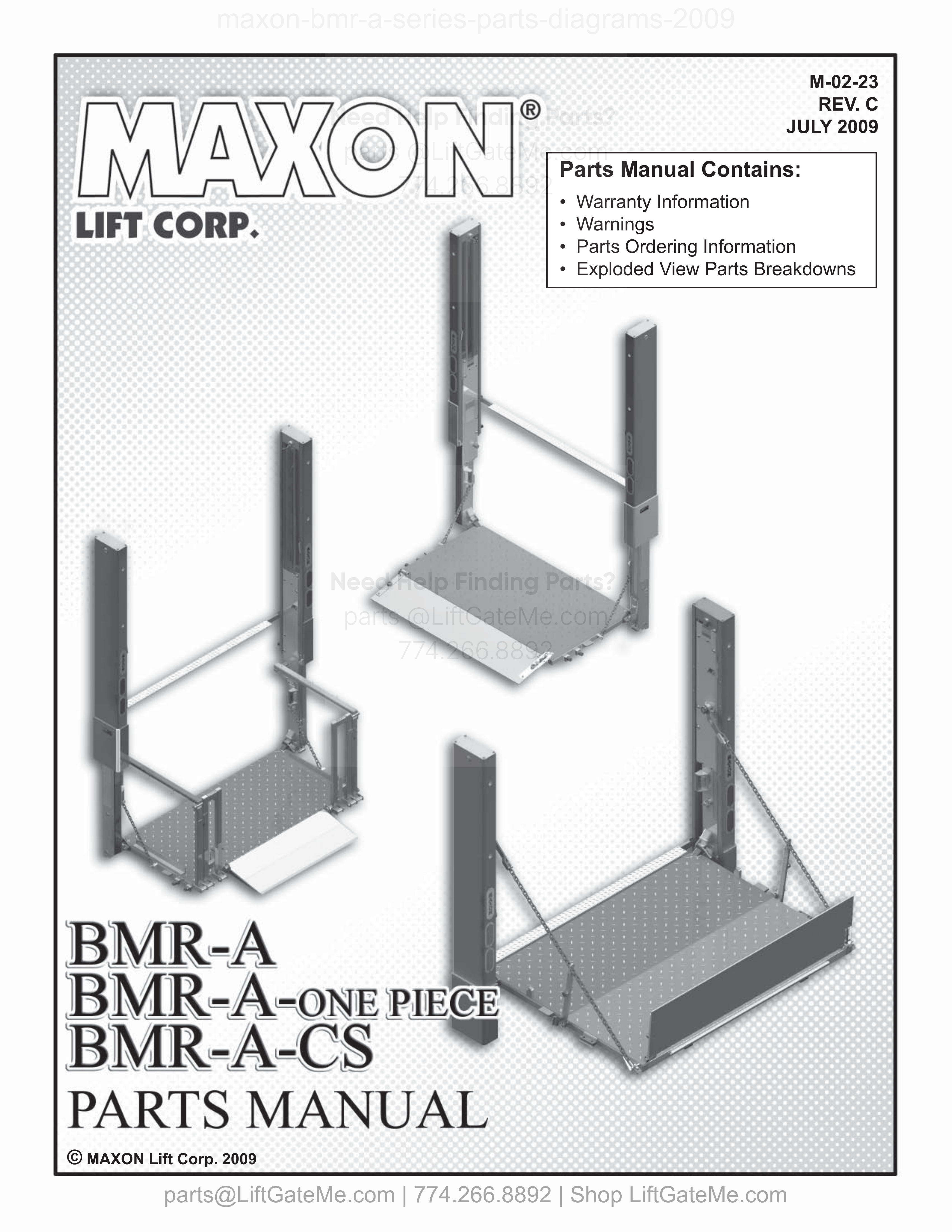 OEM manual reference cover
