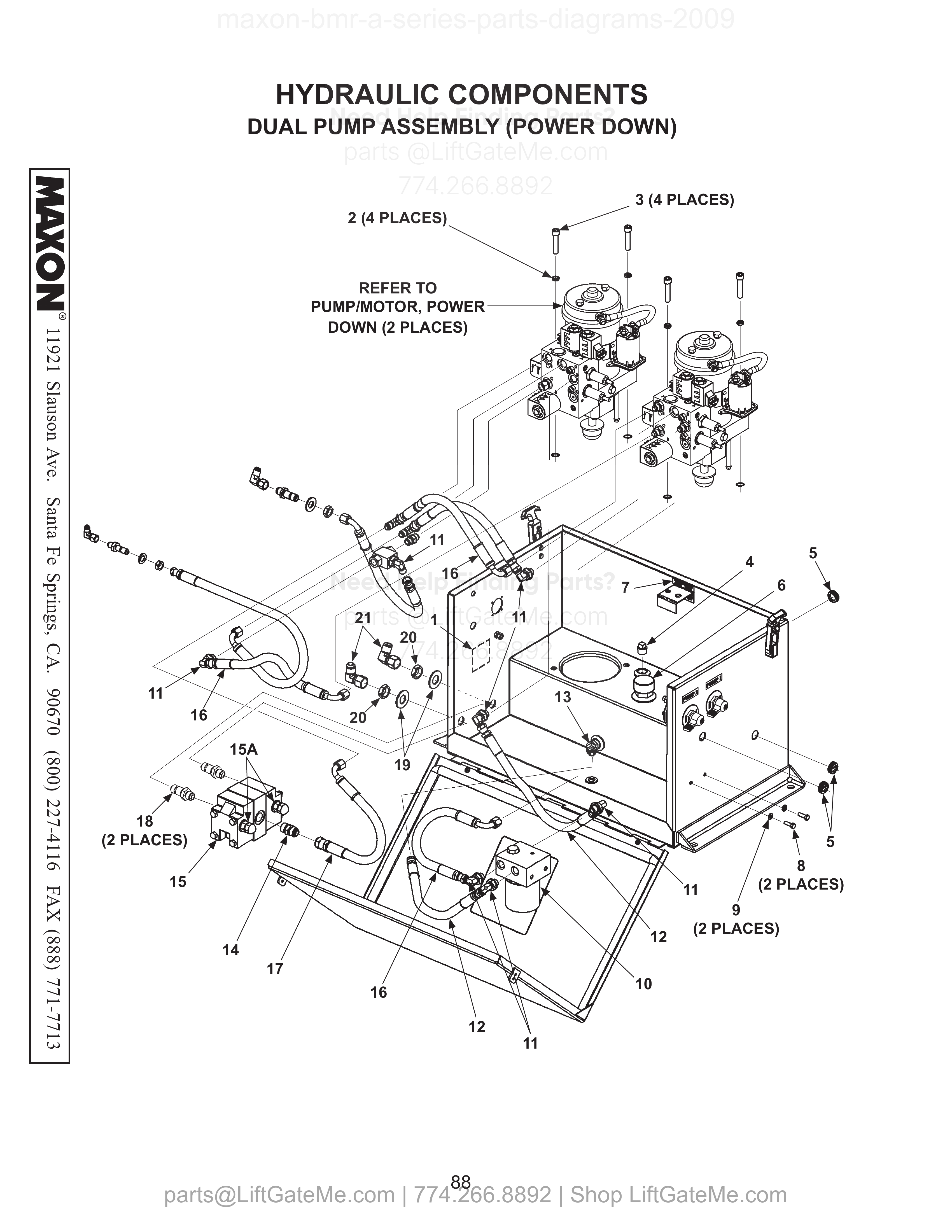 HYDRAULIC COMPONENTS diagram
