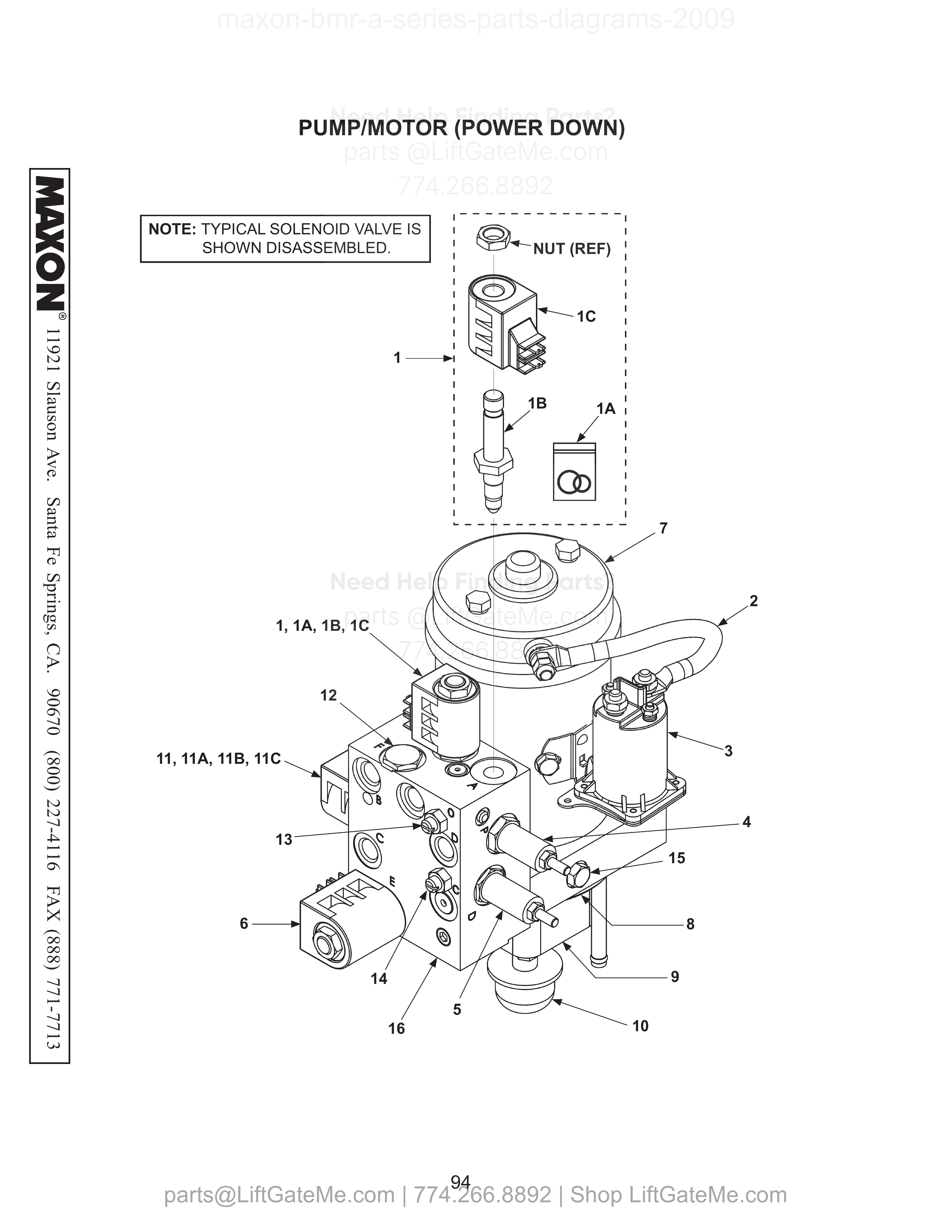 Pump/Motor (Power Down) diagram
