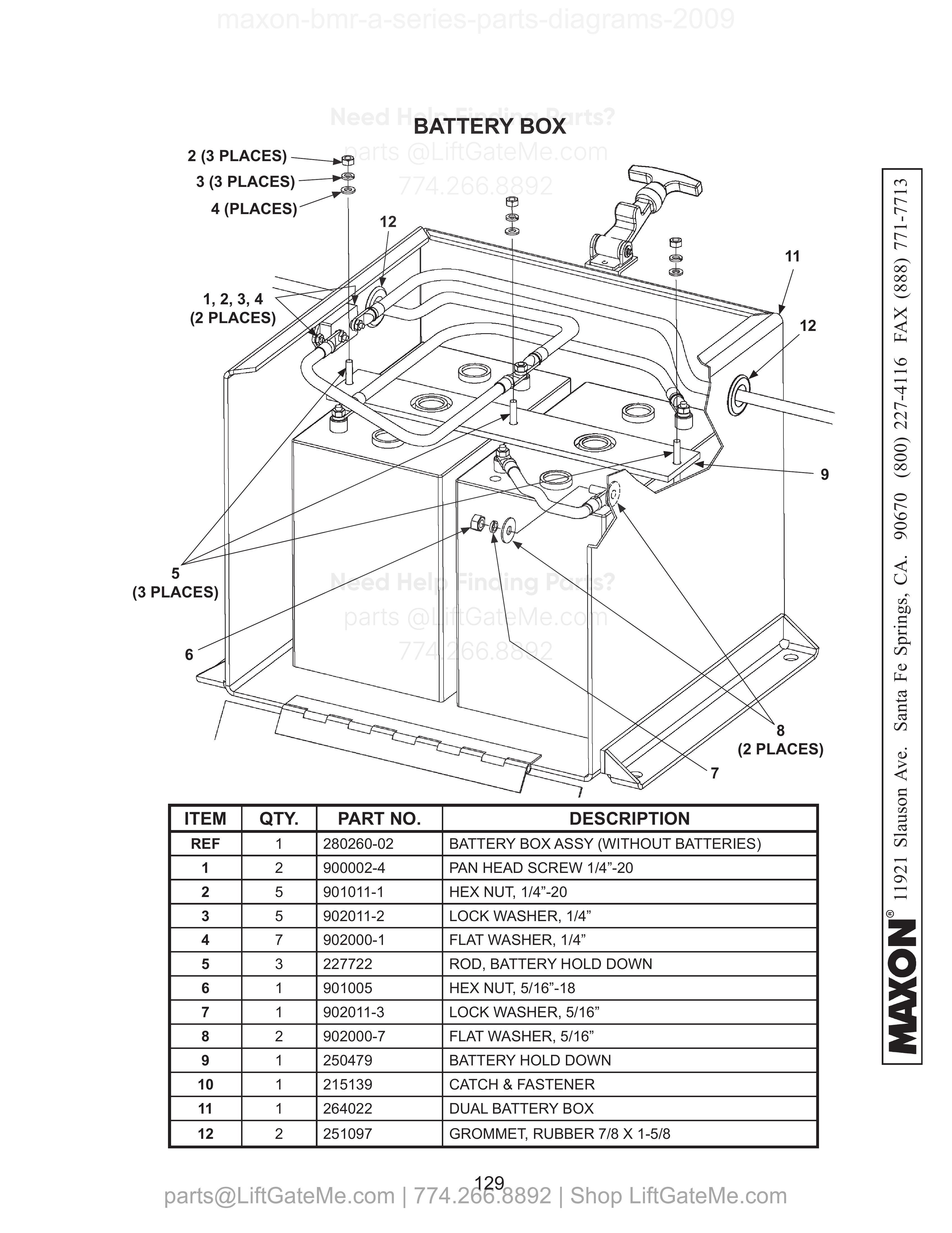 BATTERY BOX diagram