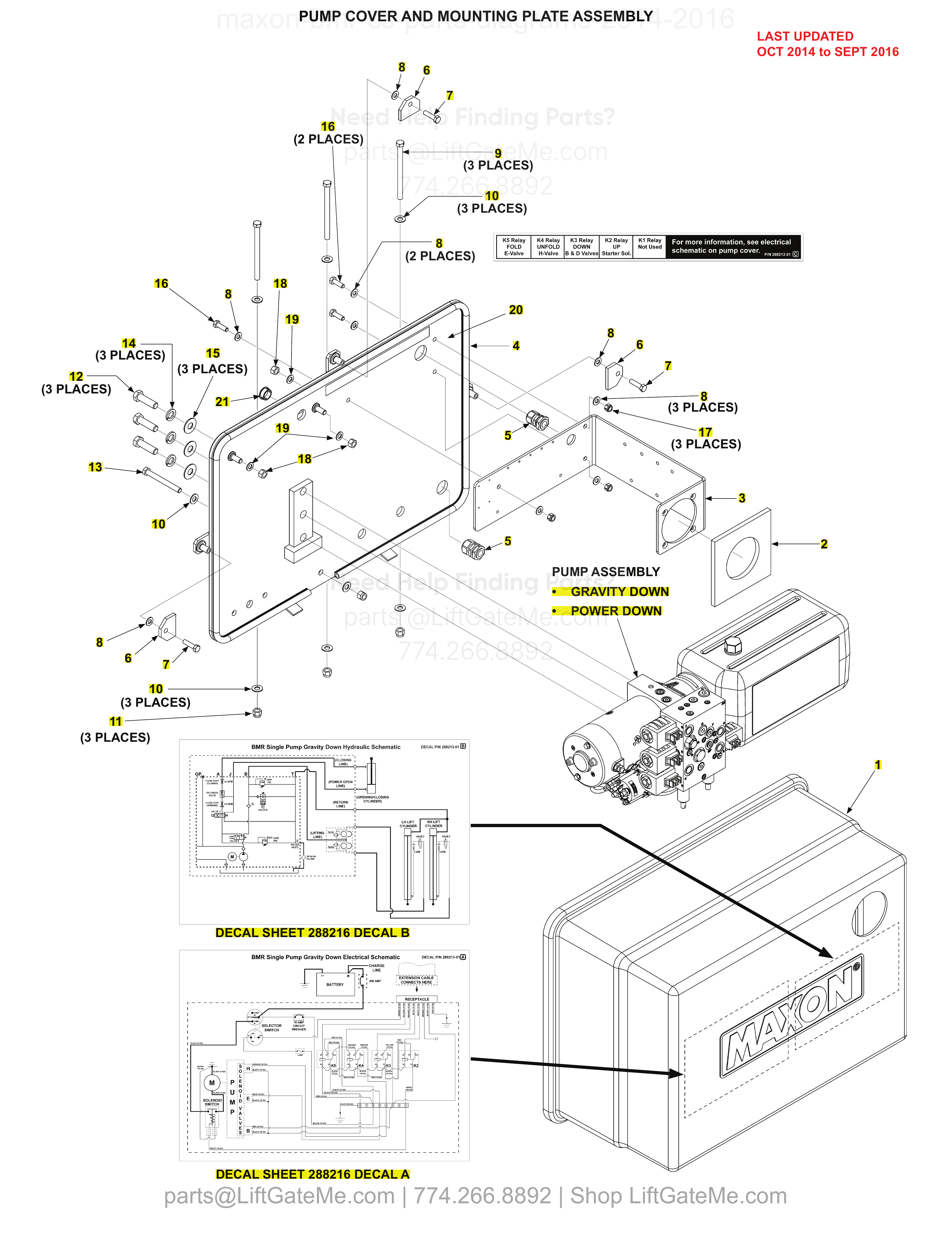 PUMP COVER AND MOUNTING PLATE ASSEMBLY diagram