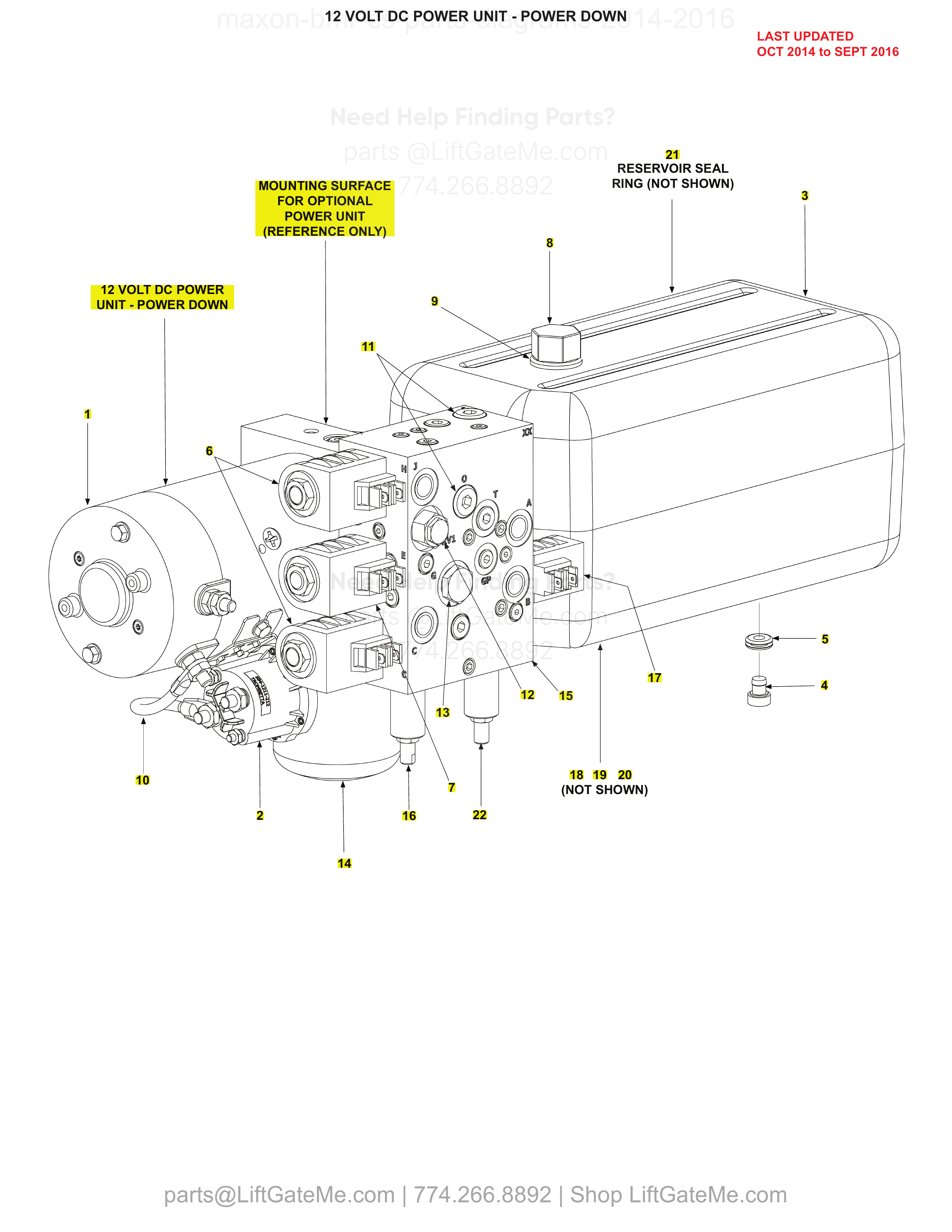 12 VOLT DC POWER UNIT - POWER DOWN diagram
