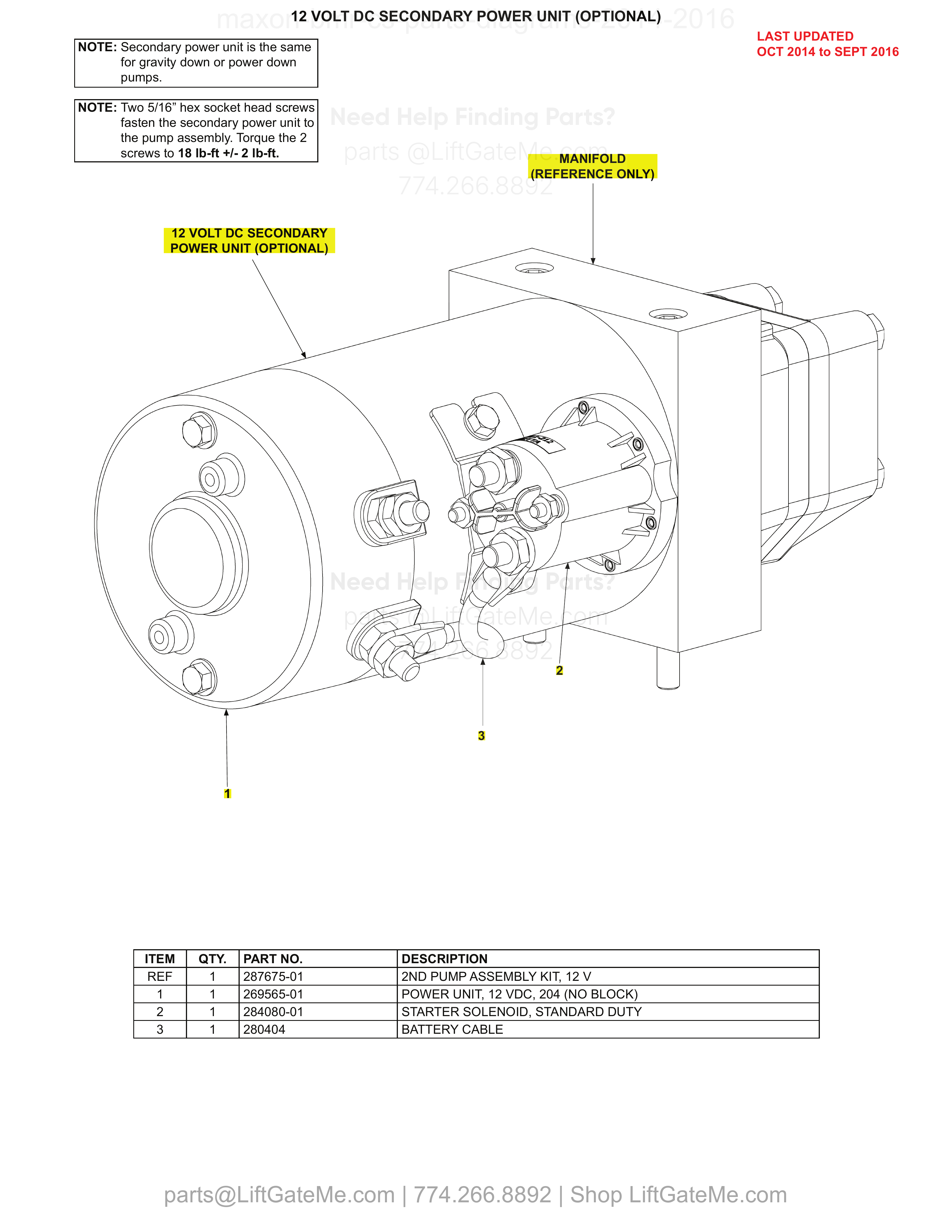 12 VOLT DC SECONDARY POWER UNIT (OPTIONAL) diagram