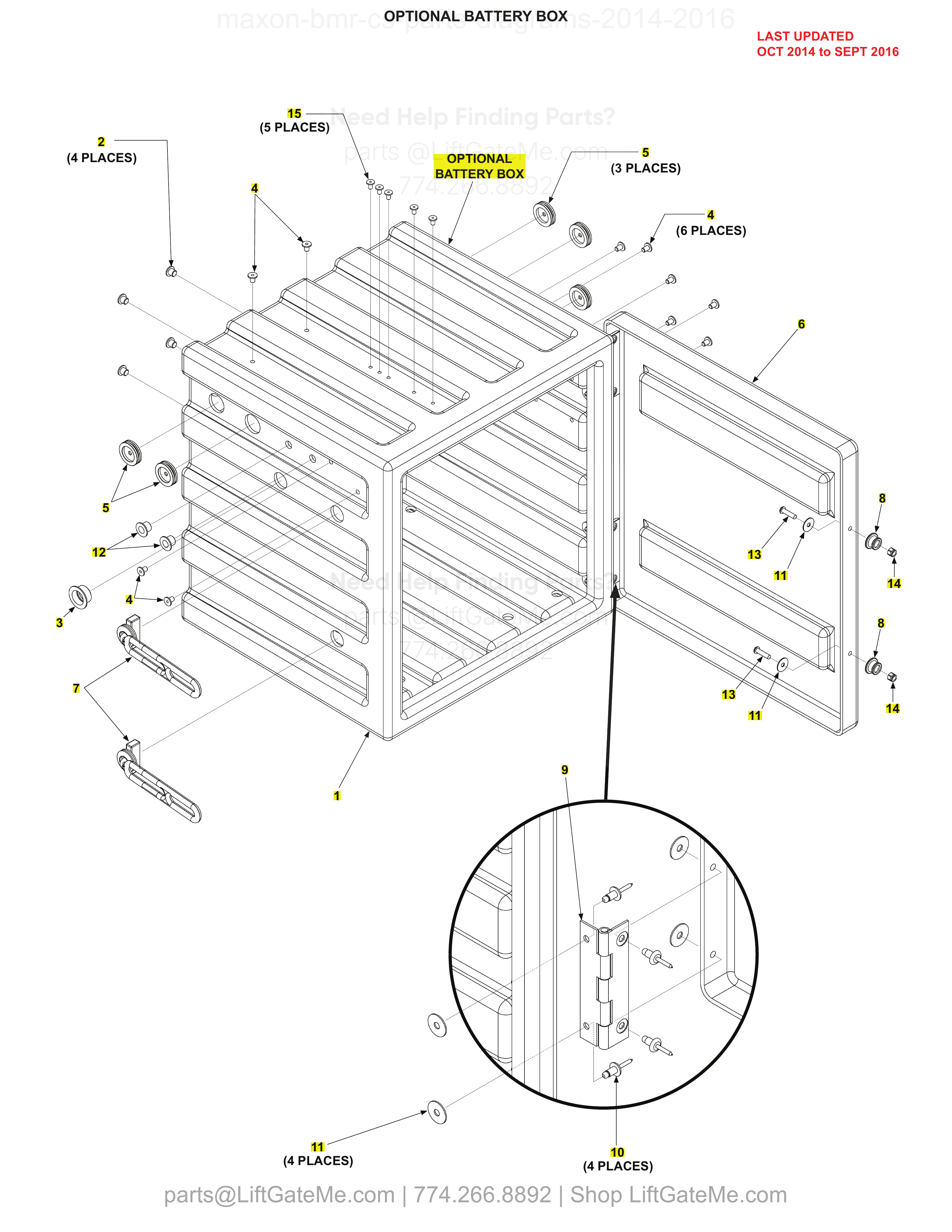 OPTIONAL BATTERY BOX diagram