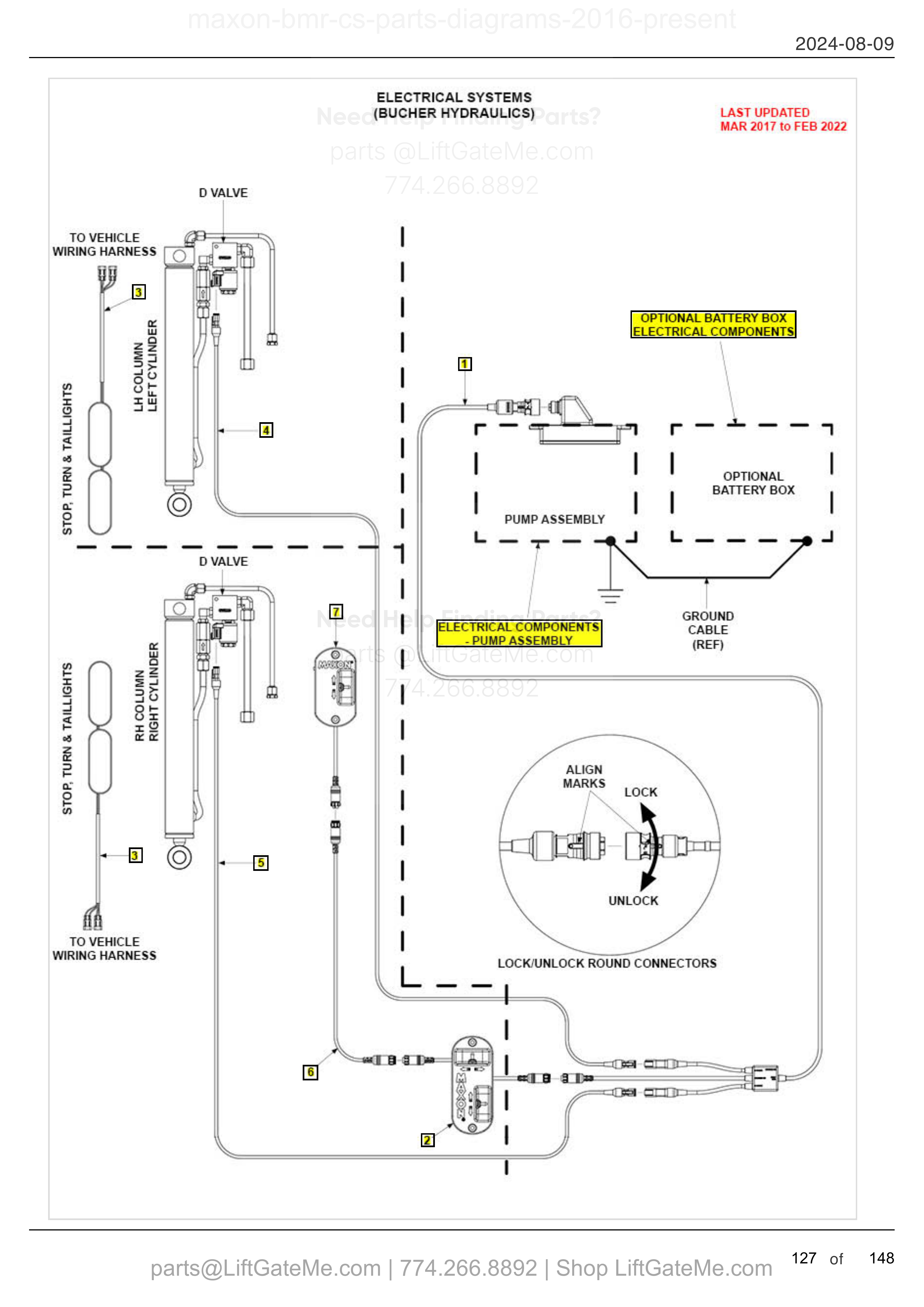 ELECTRICAL SYSTEMS (BUCHER HYDRAULICS) diagram