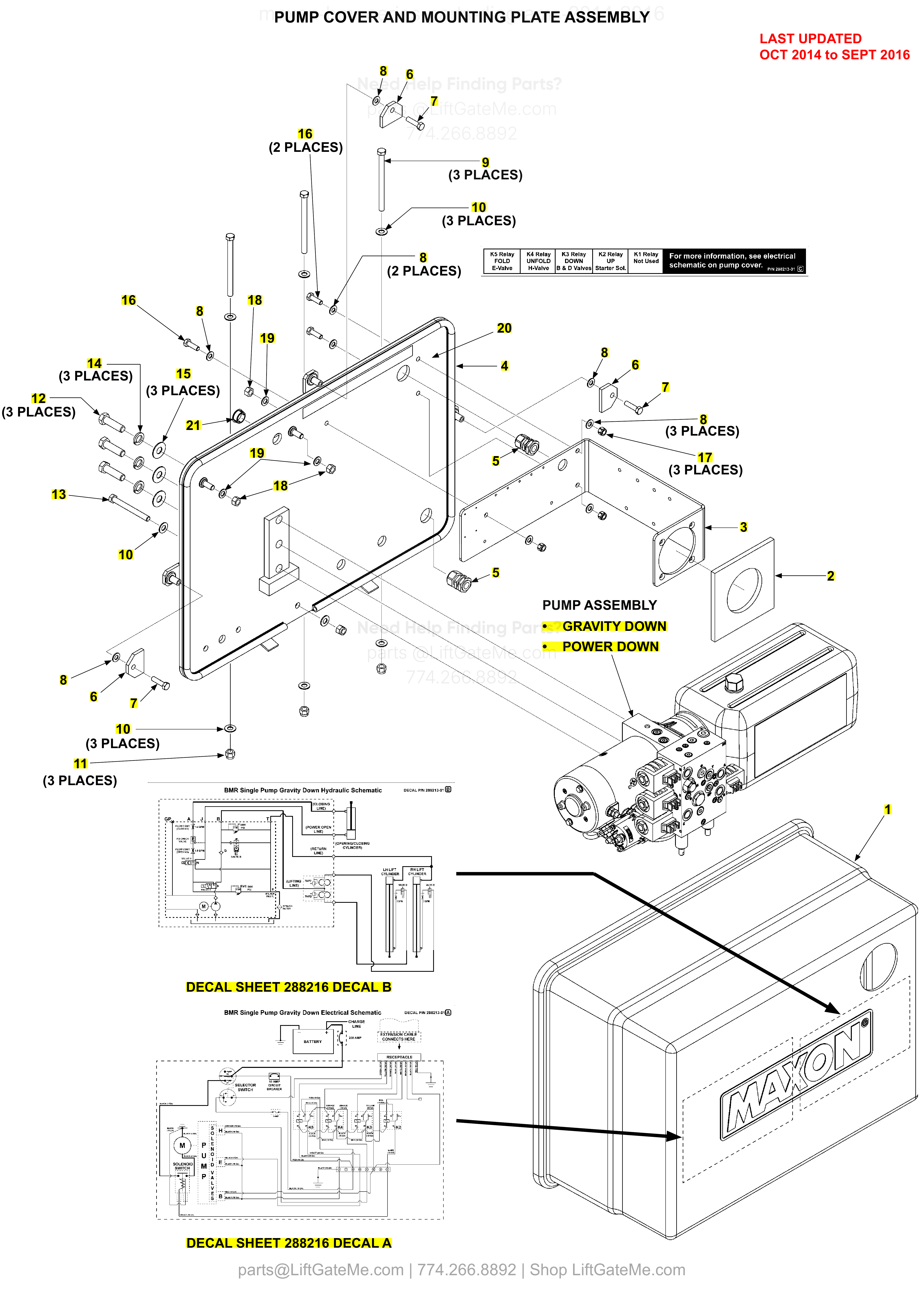 PUMP COVER AND MOUNTING PLATE ASSEMBLY diagram