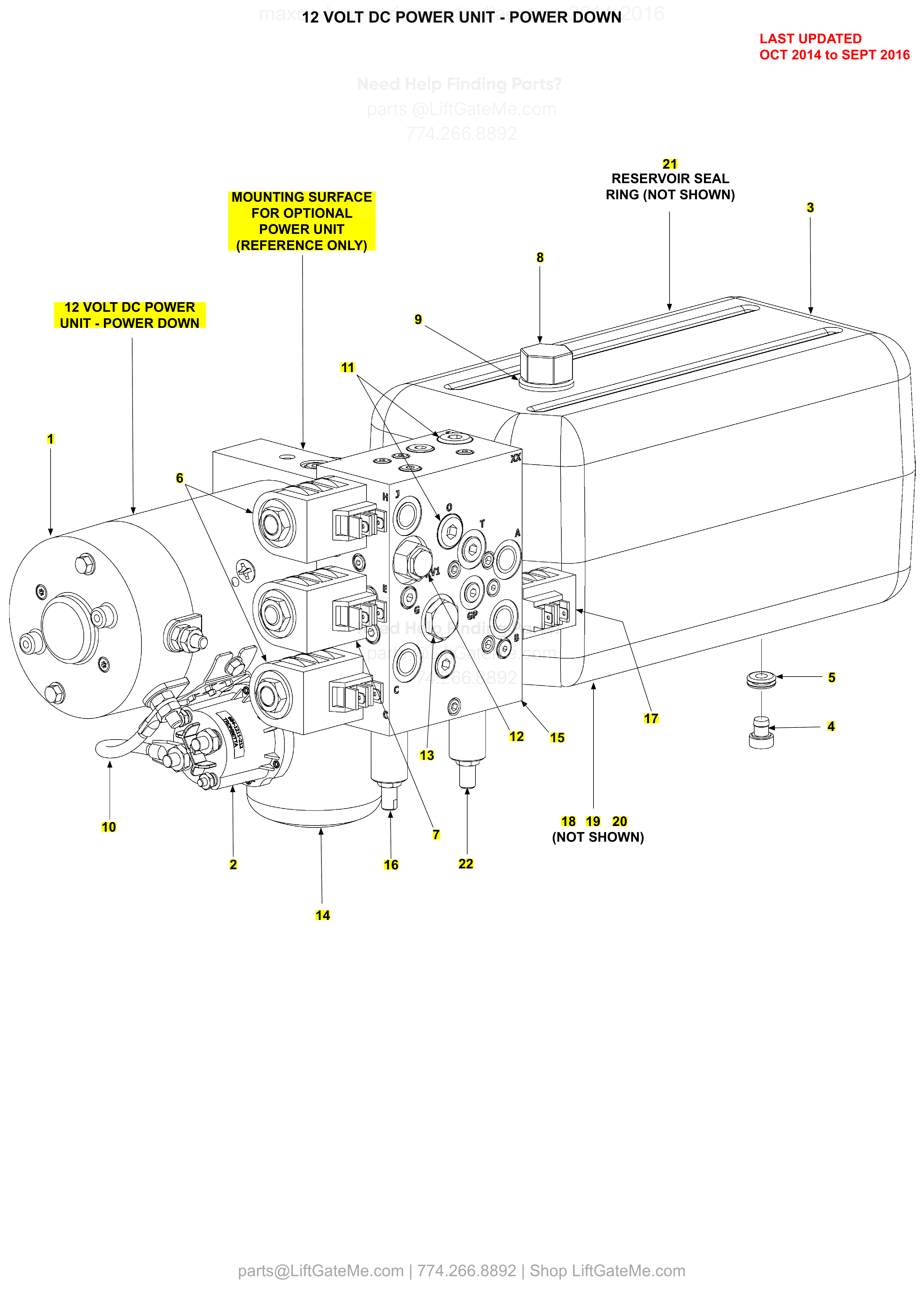 12 VOLT DC POWER UNIT - POWER DOWN diagram