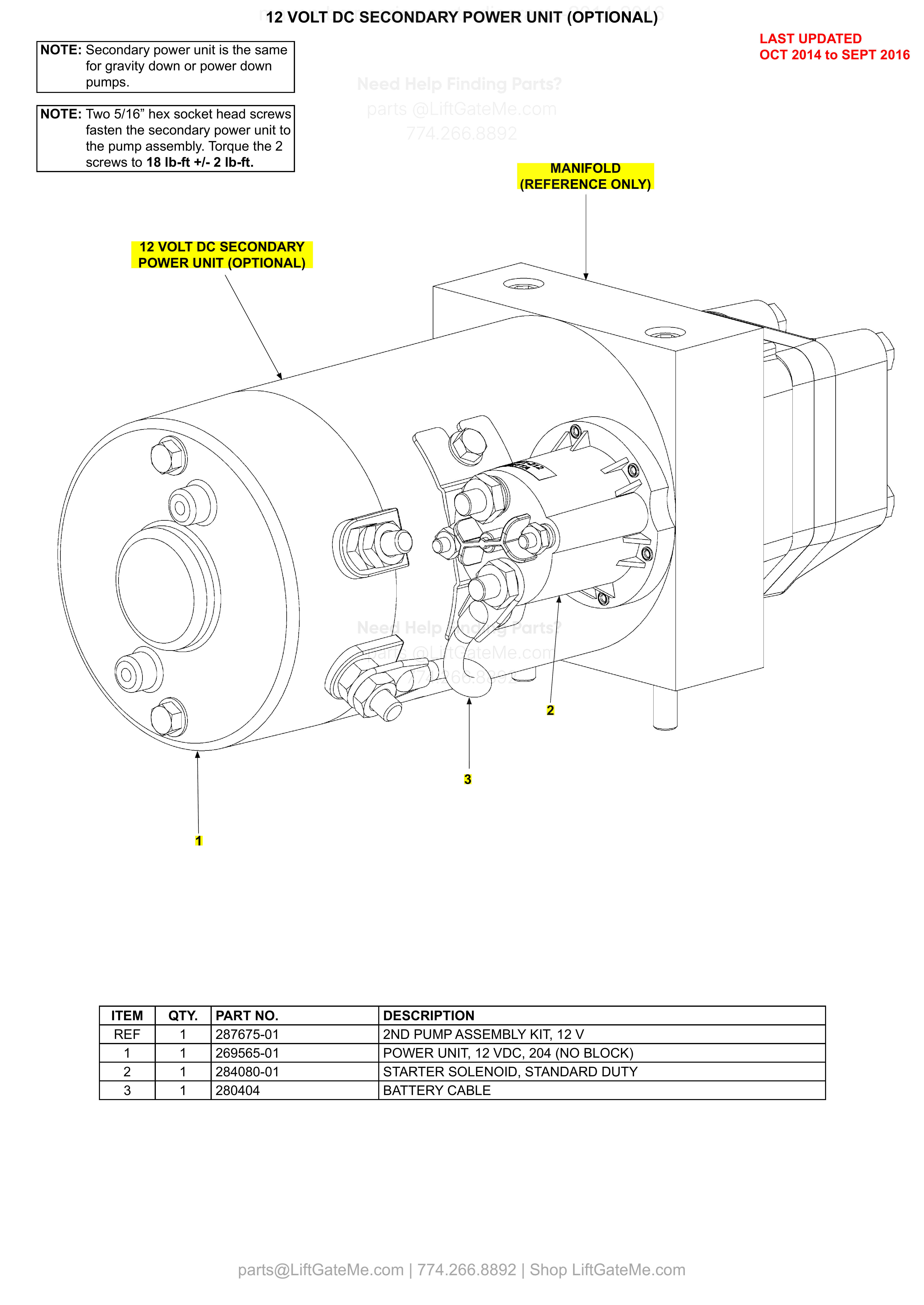 12 VOLT DC SECONDARY POWER UNIT (OPTIONAL) diagram
