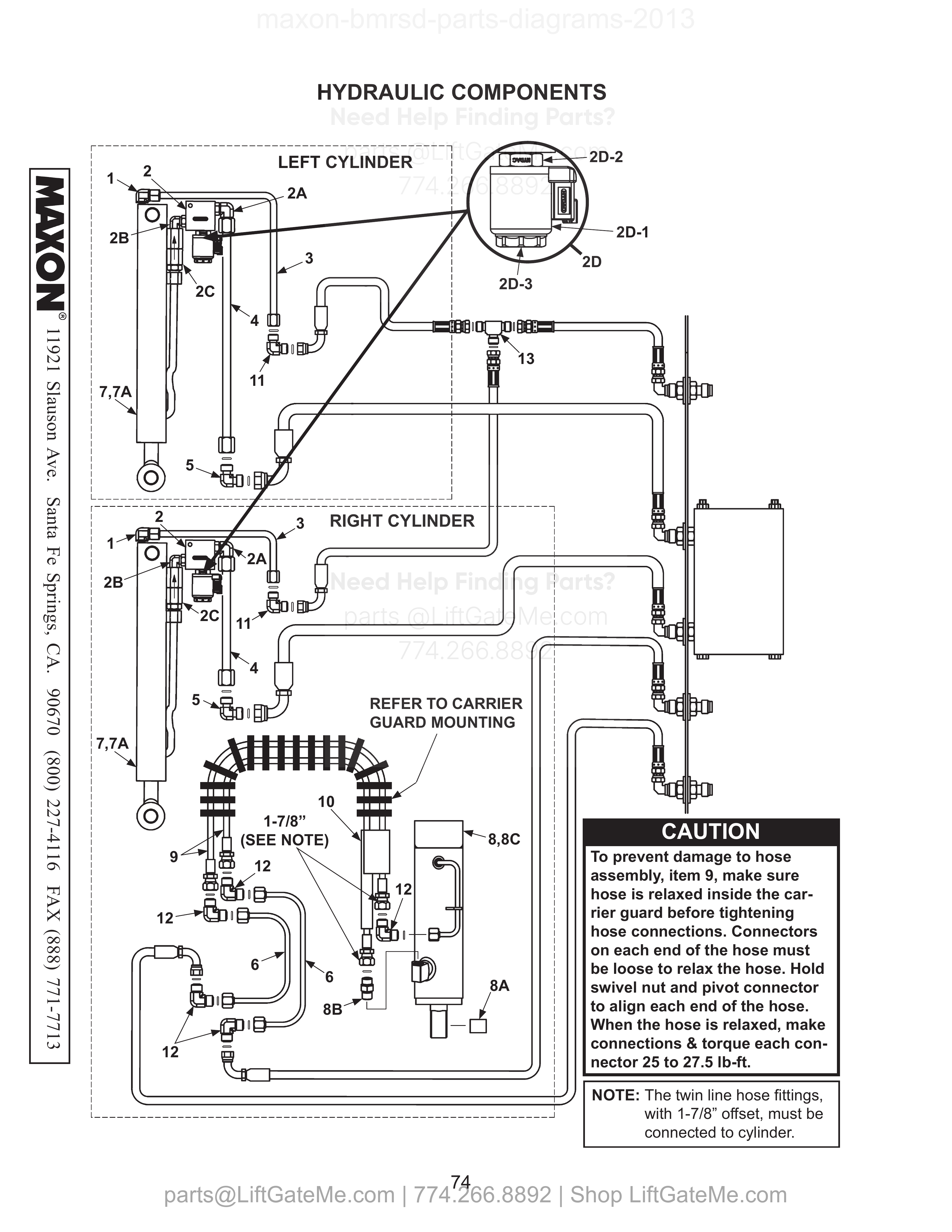 HYDRAULIC COMPONENTS diagram
