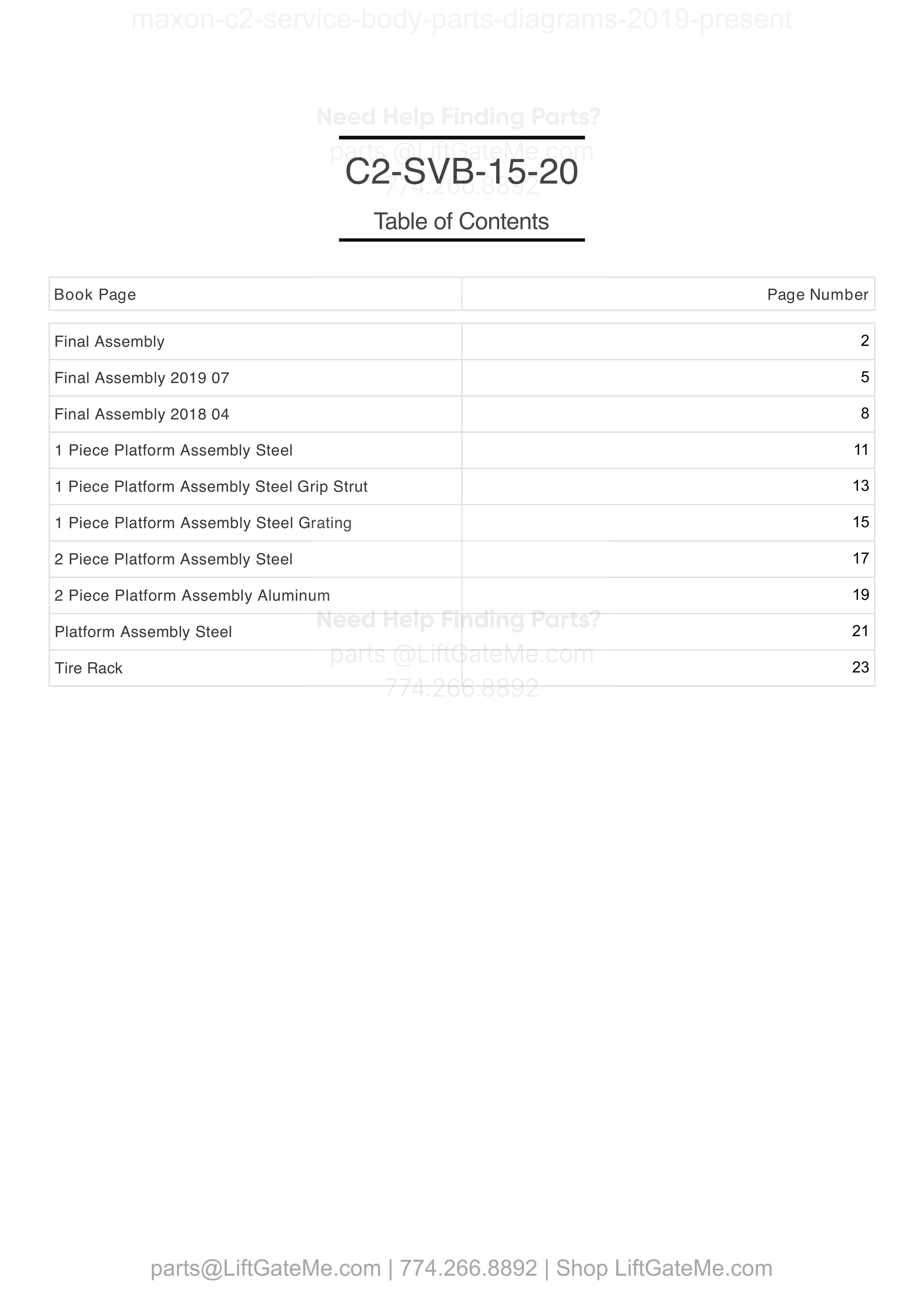 OEM manual reference cover