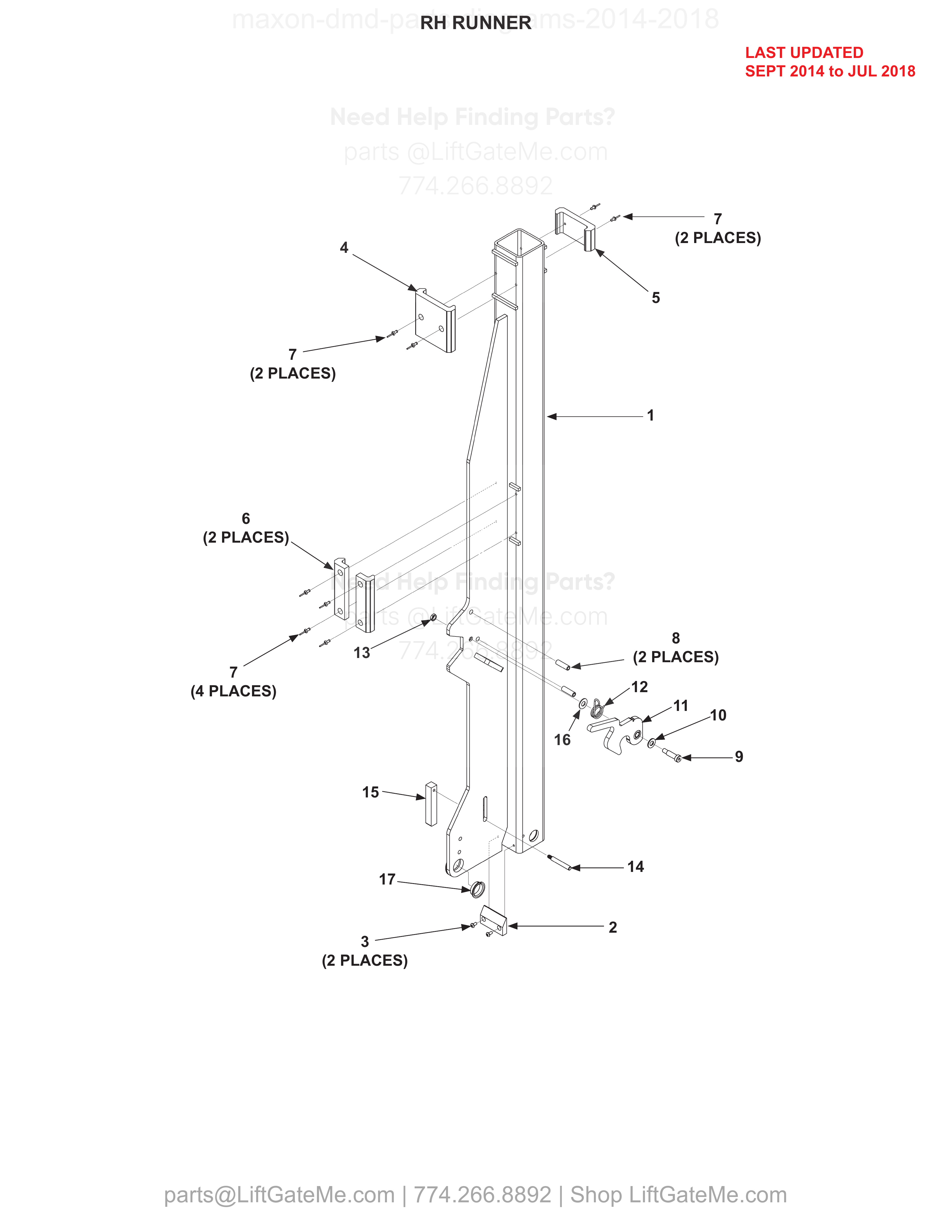 RH RUNNER diagram