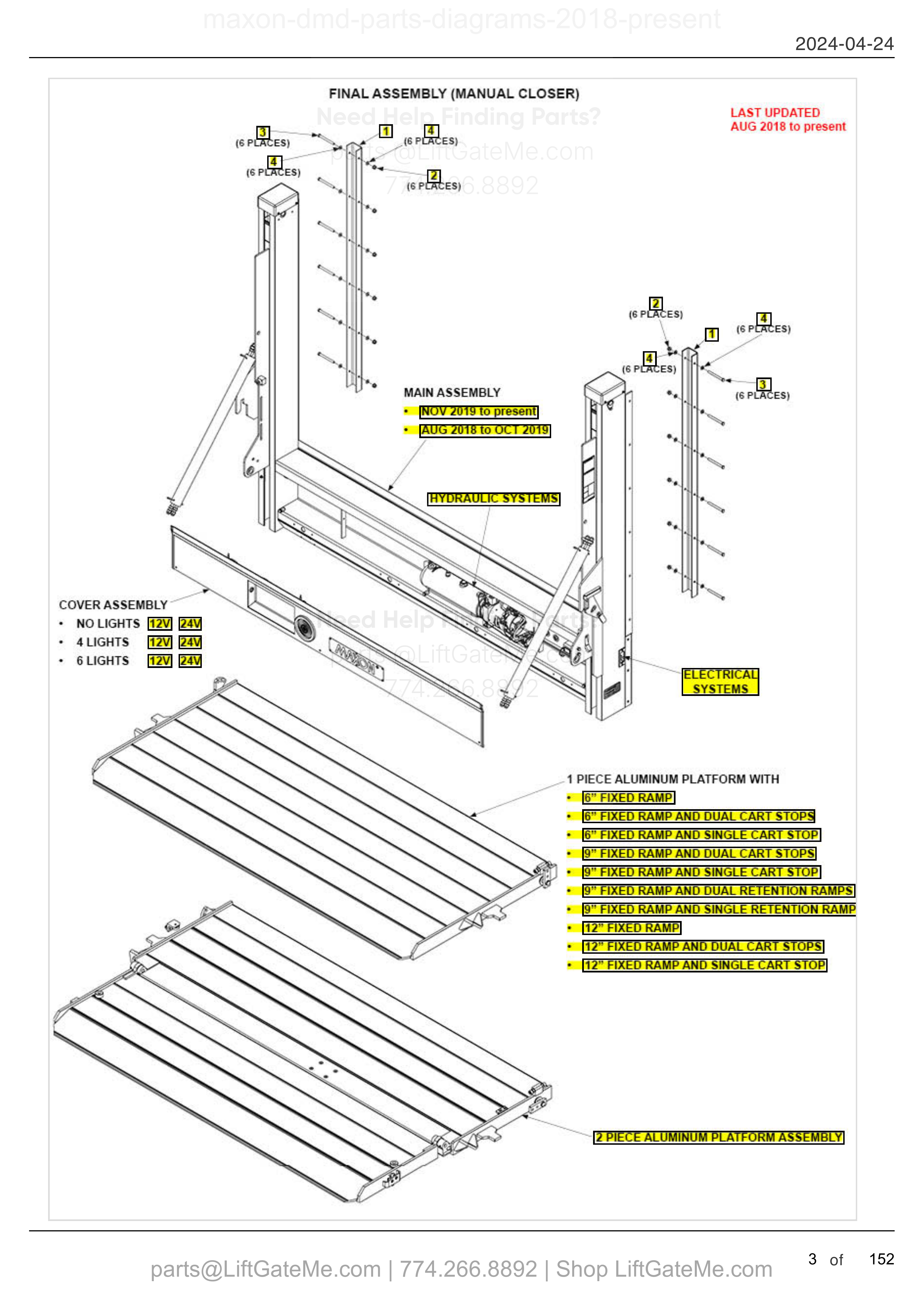 FINAL ASSEMBLY (MANUAL CLOSER) diagram