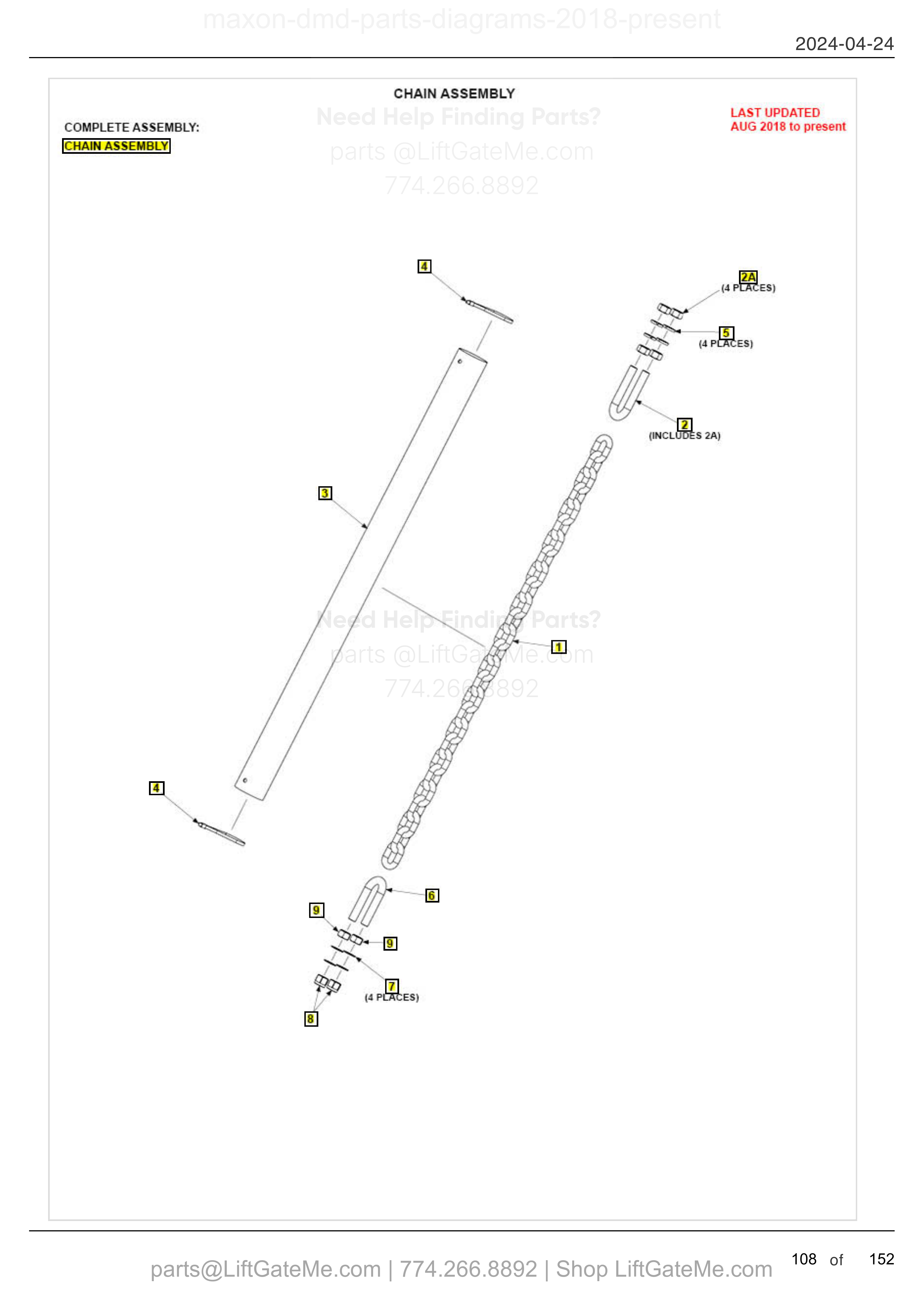 CHAIN ASSEMBLY diagram