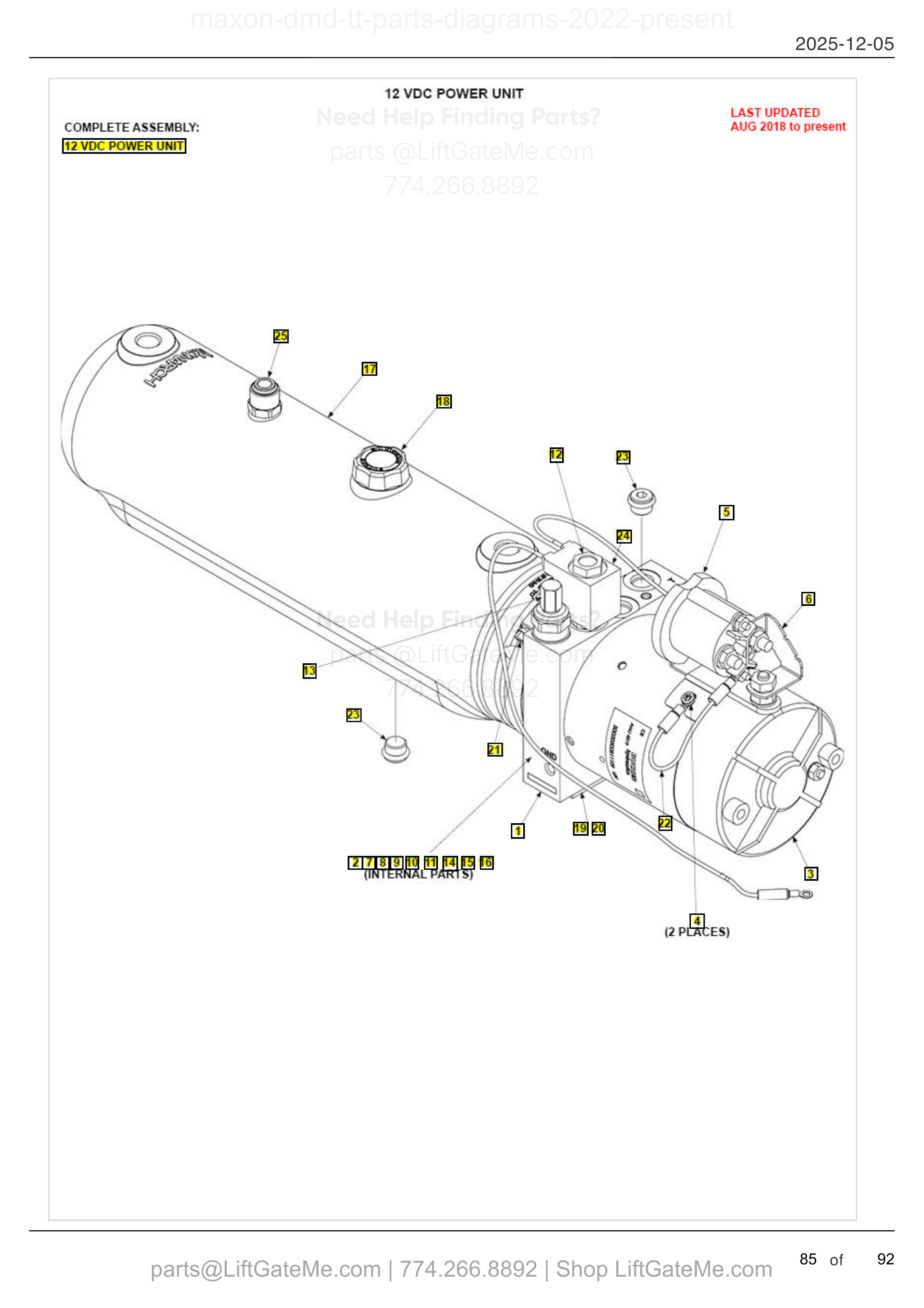 12 VDC POWER UNIT diagram