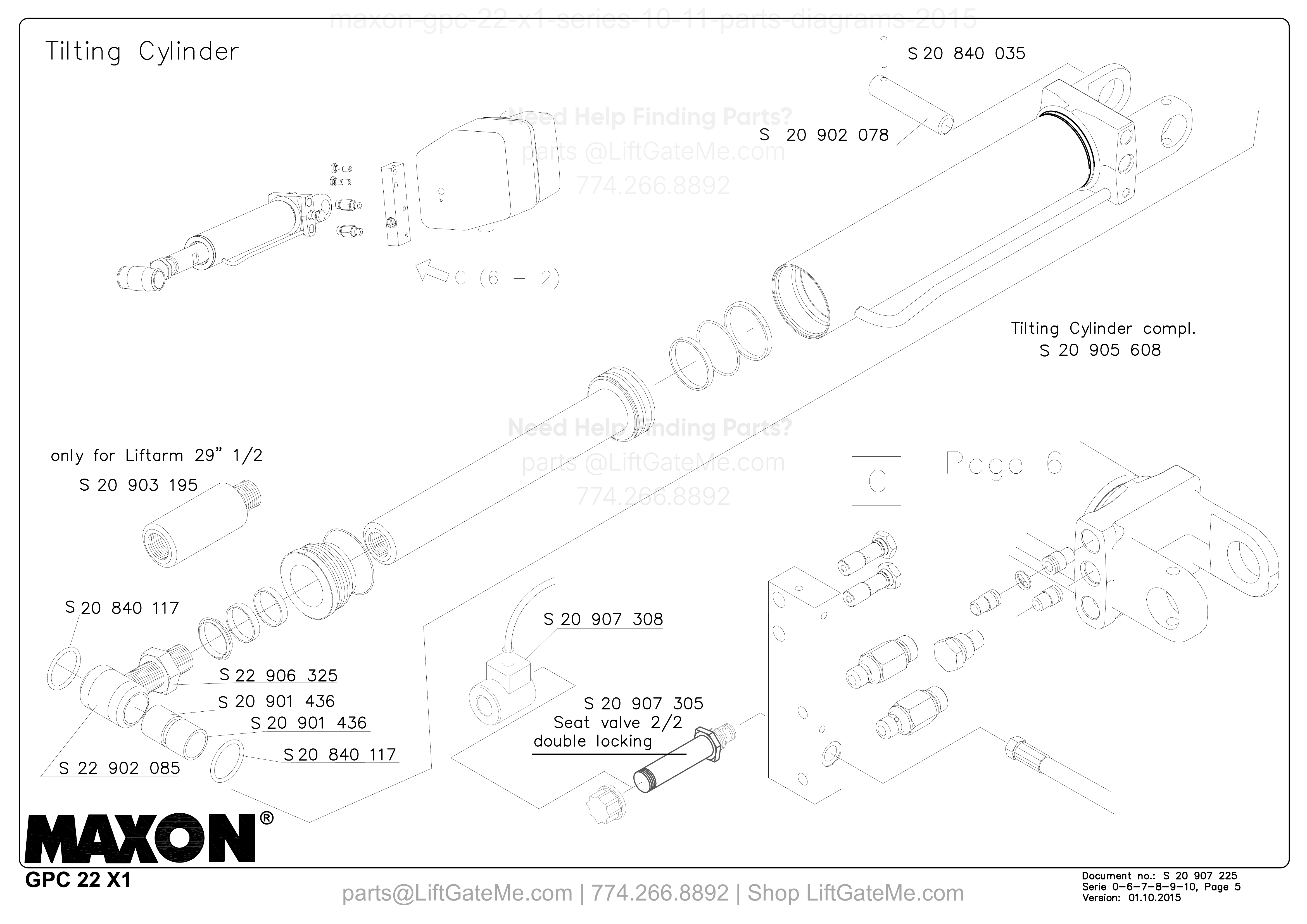 Tilting Cylinder diagram
