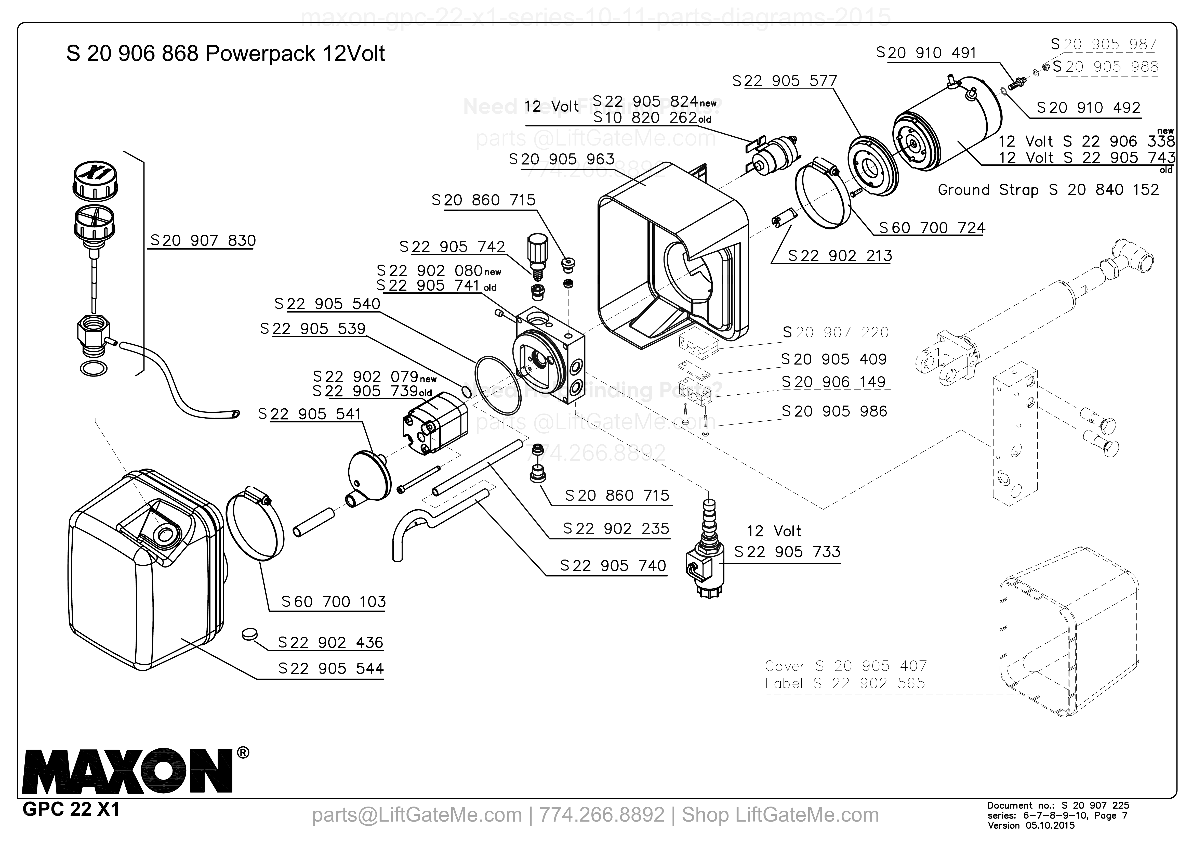 S 20 906 868 Powerpack 12Volt diagram