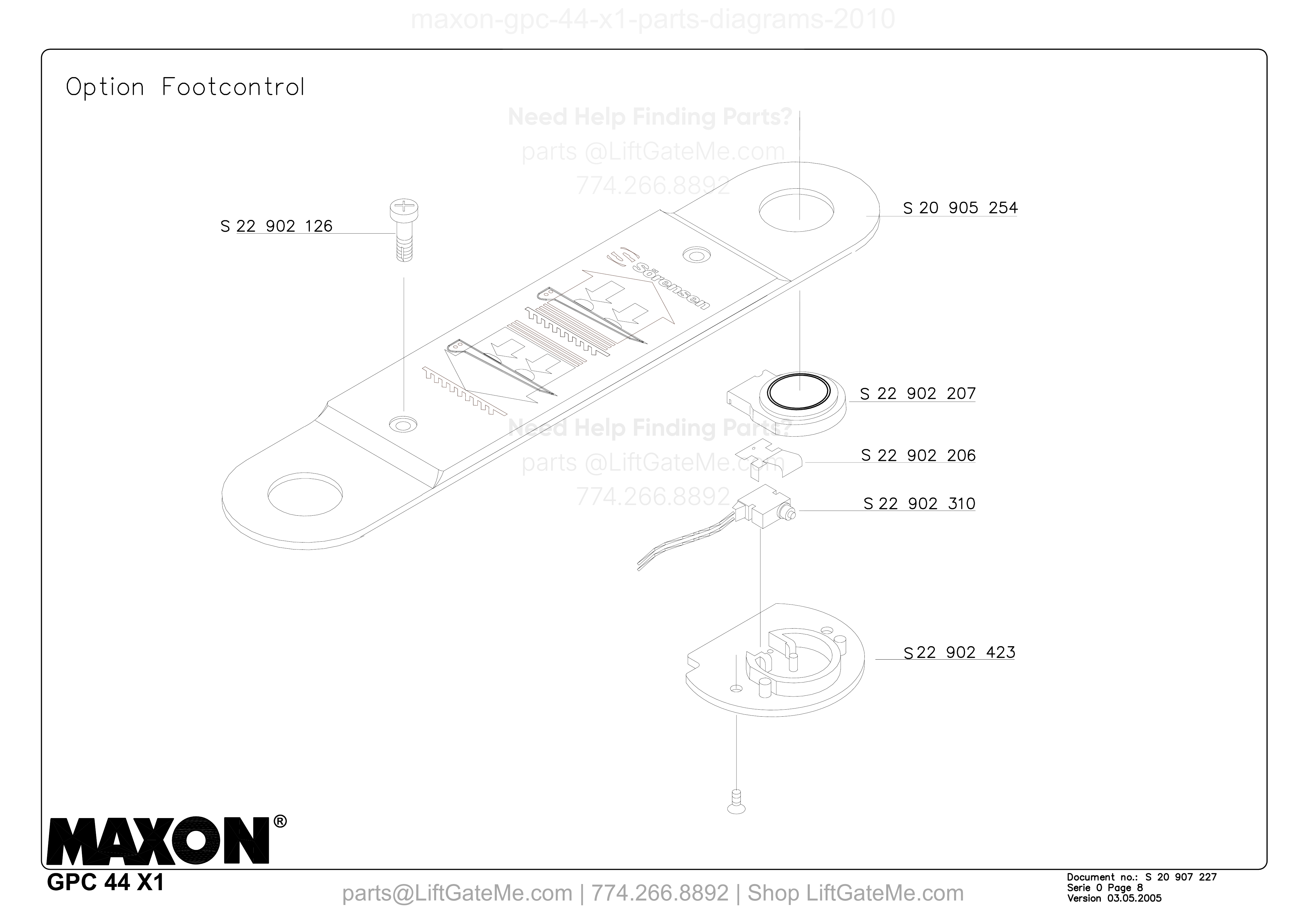 Option Footcontrol diagram