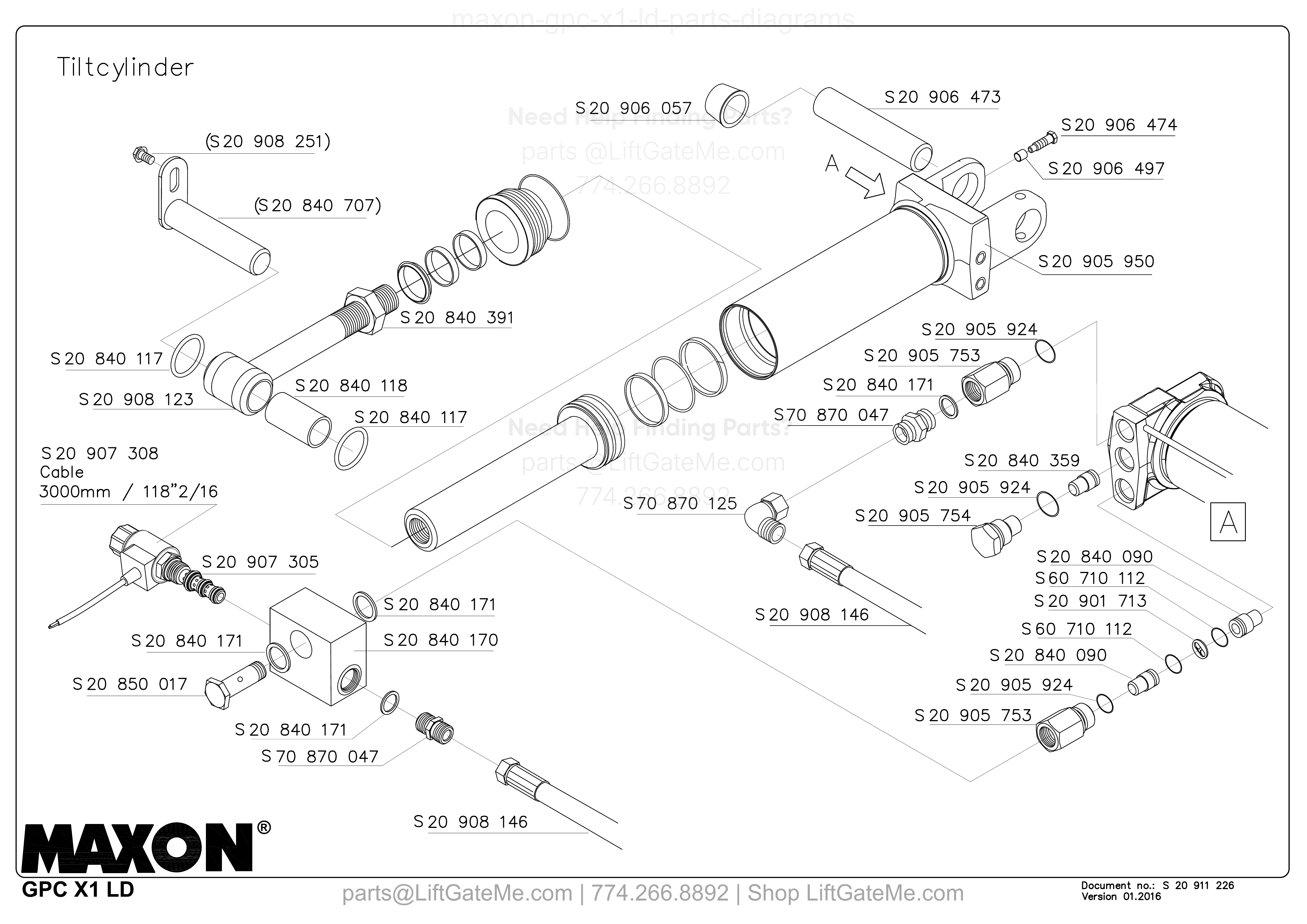 Tiltcylinder diagram