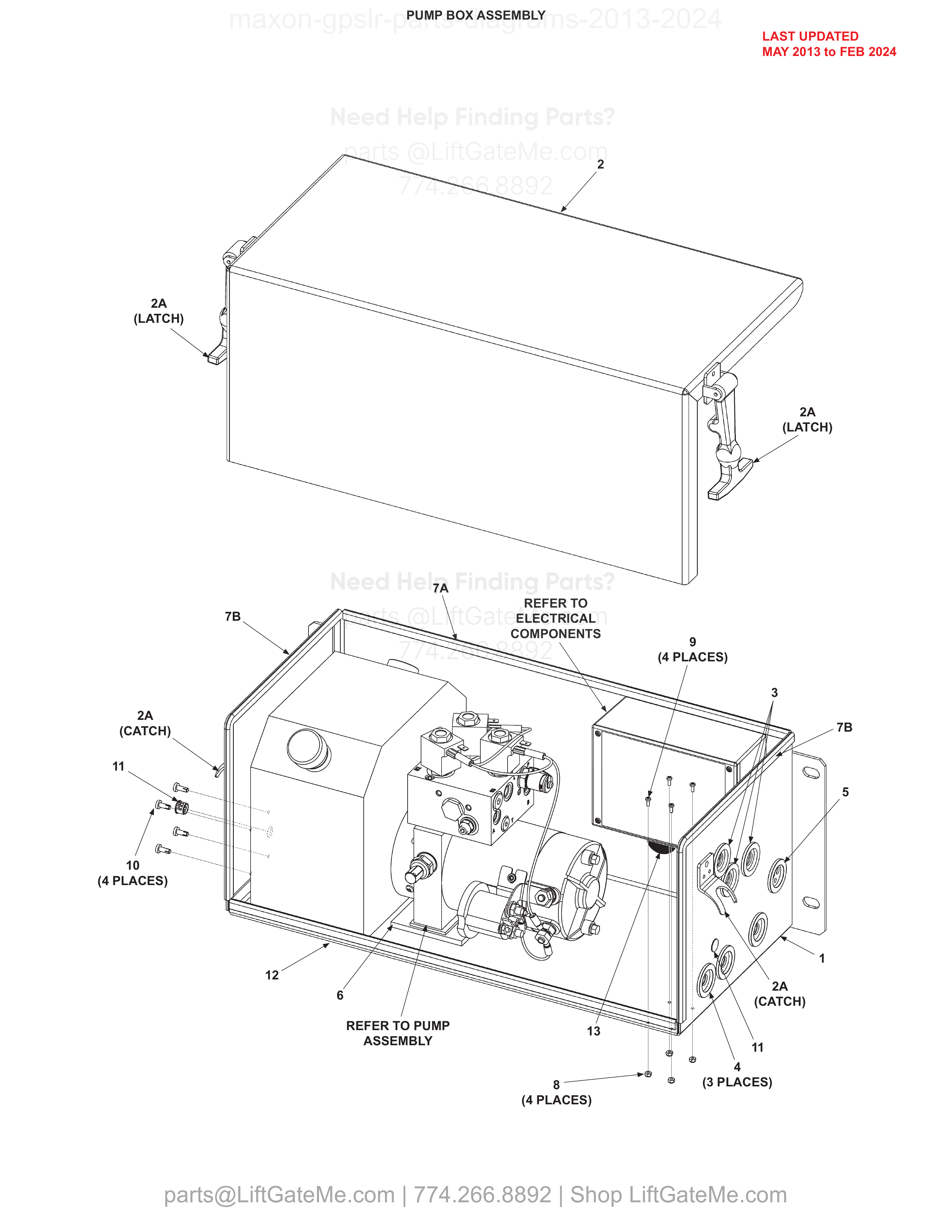 PUMP BOX ASSEMBLY diagram