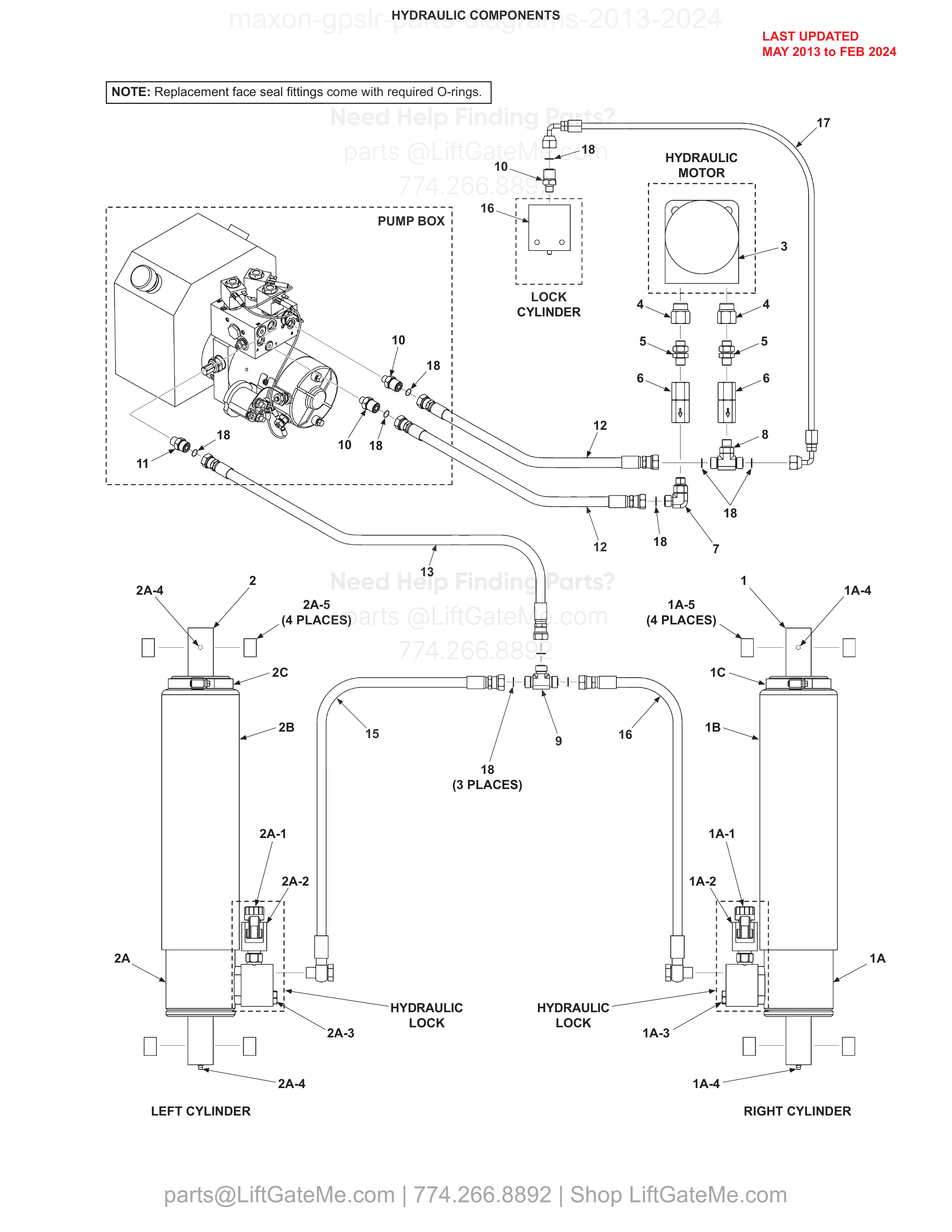 HYDRAULIC COMPONENTS diagram