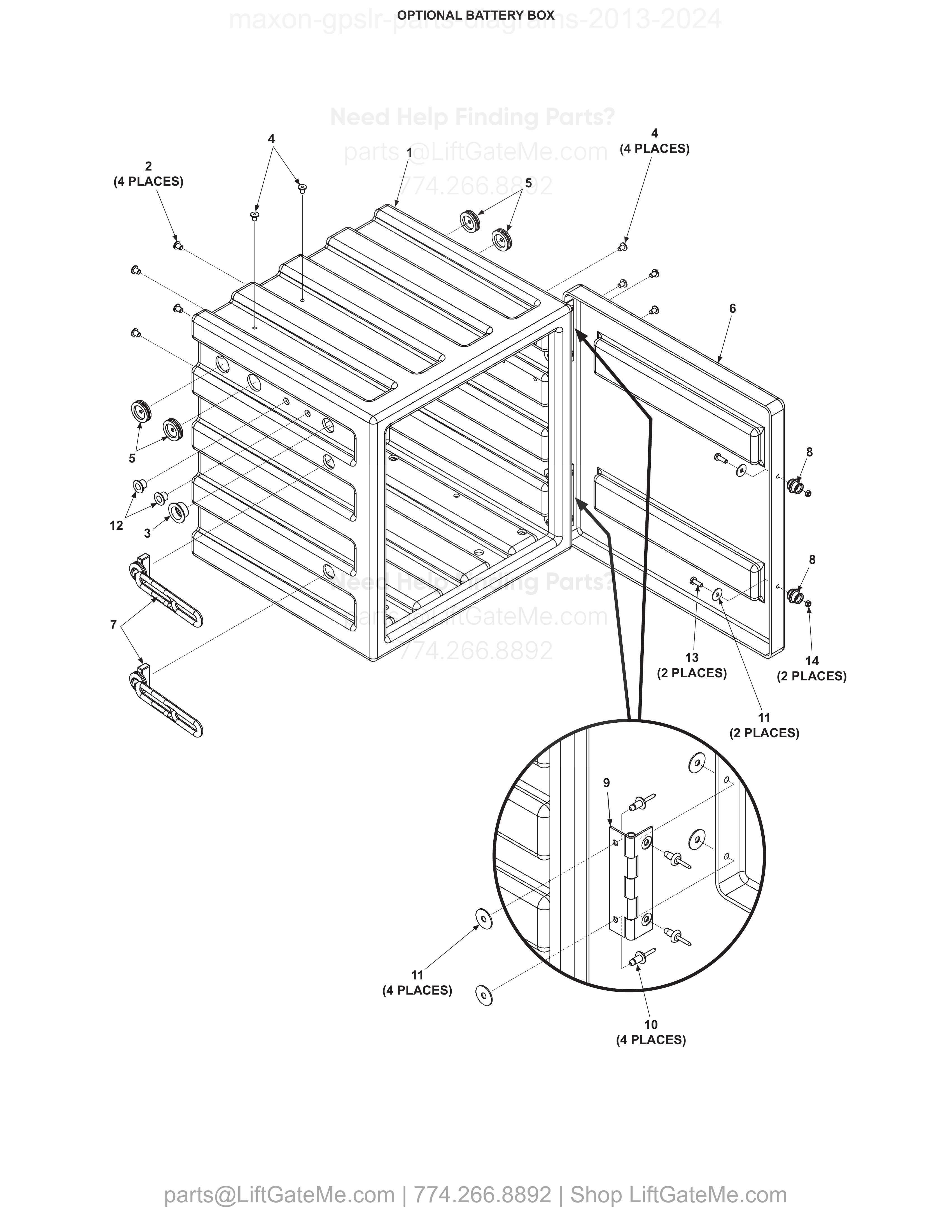 OPTIONAL BATTERY BOX diagram