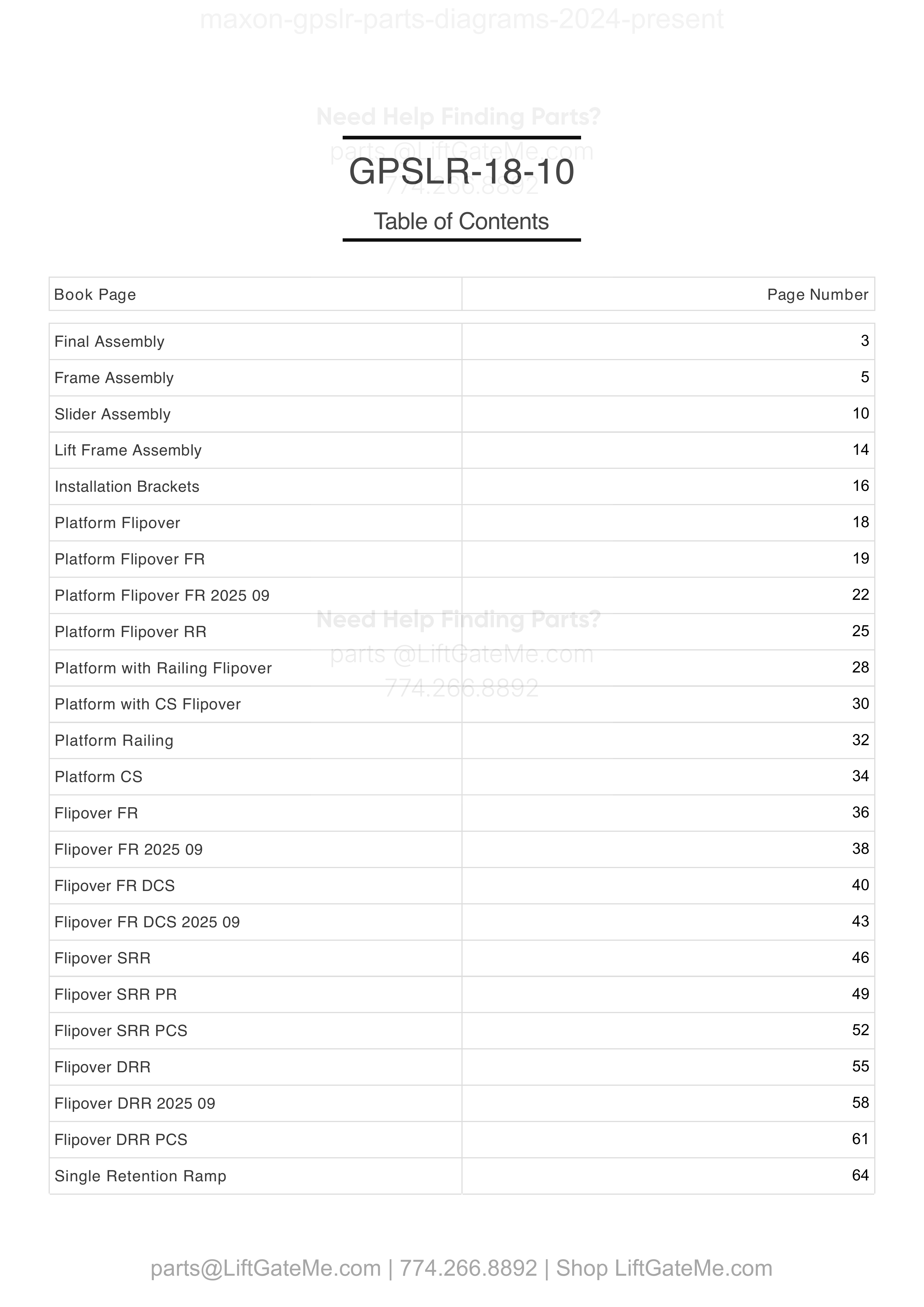 OEM manual reference cover