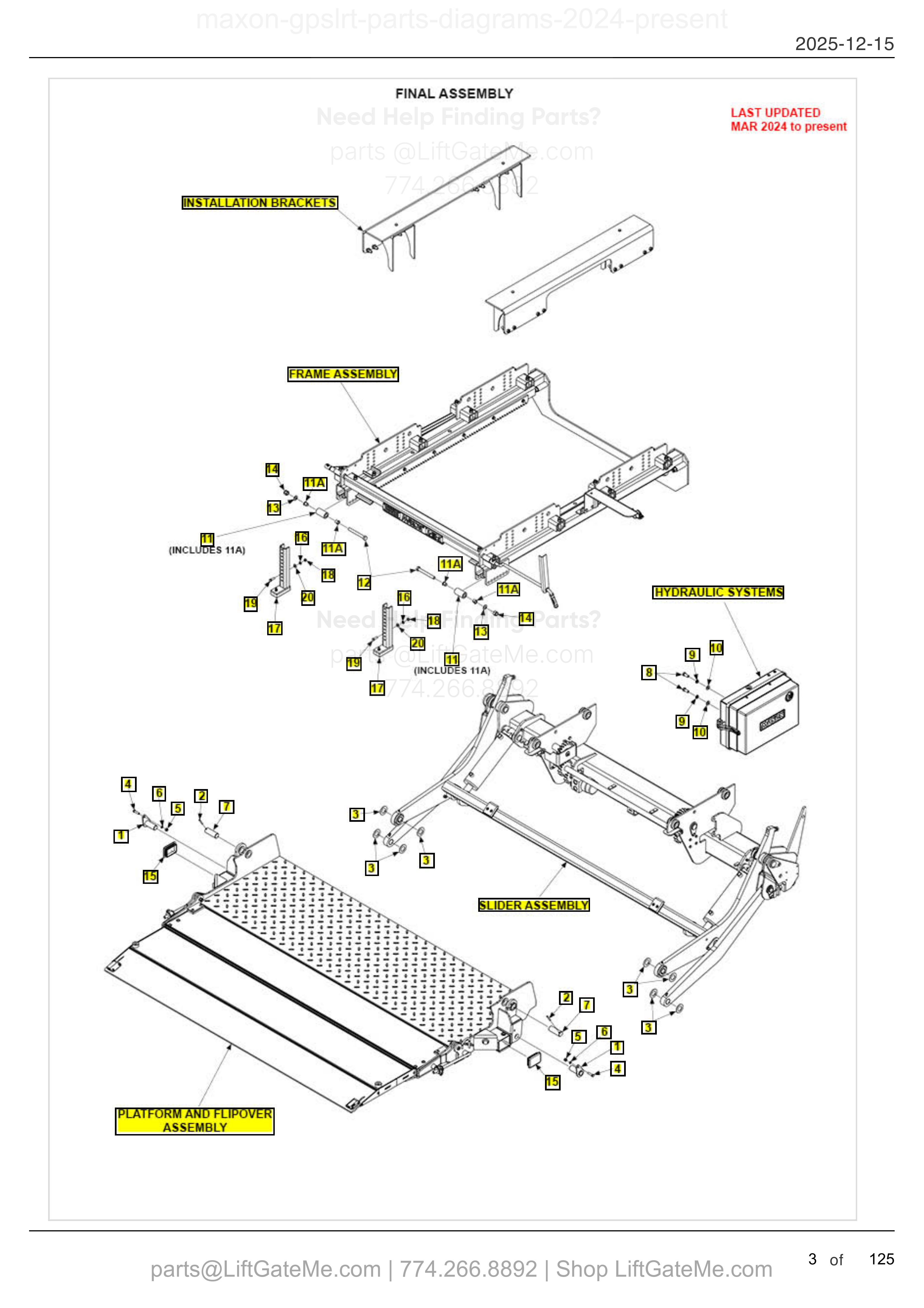 Final Assembly — Mar 2024 to present diagram